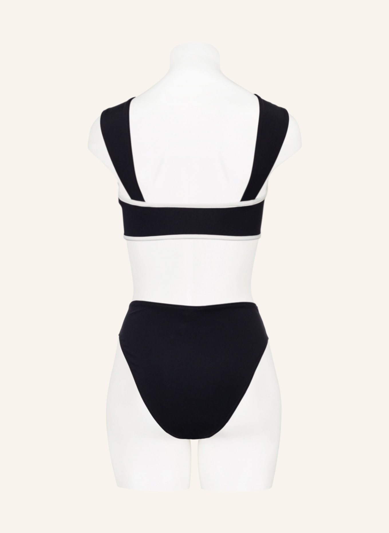 EVARAE Bralette bikini top SIA , Color: BLACK/ CREAM (Image 3)