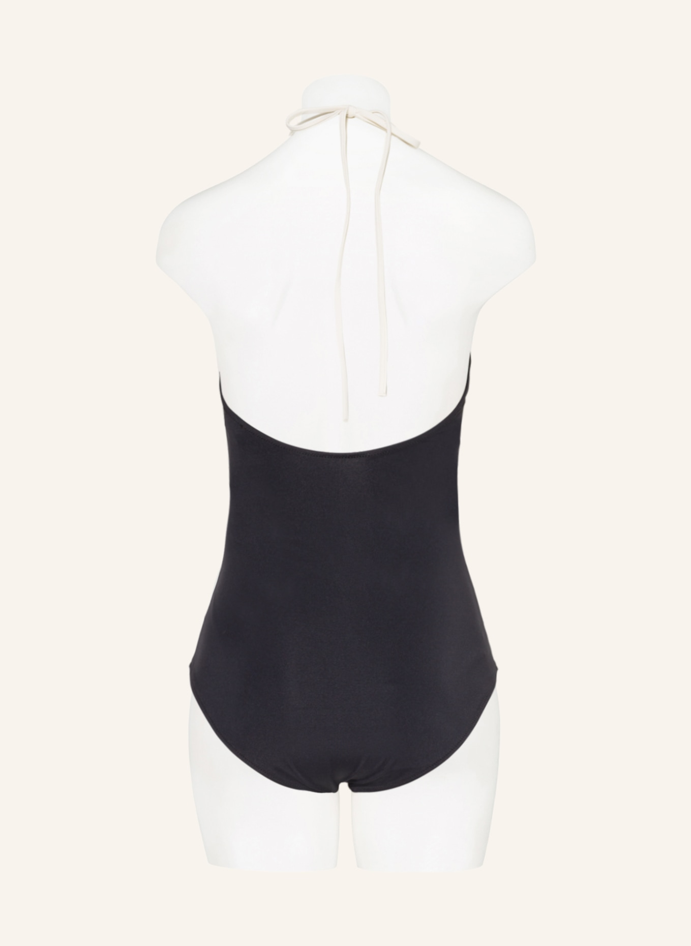 EVARAE Halter neck swimsuit ROCIO , Color: BLACK/ CREAM (Image 3)