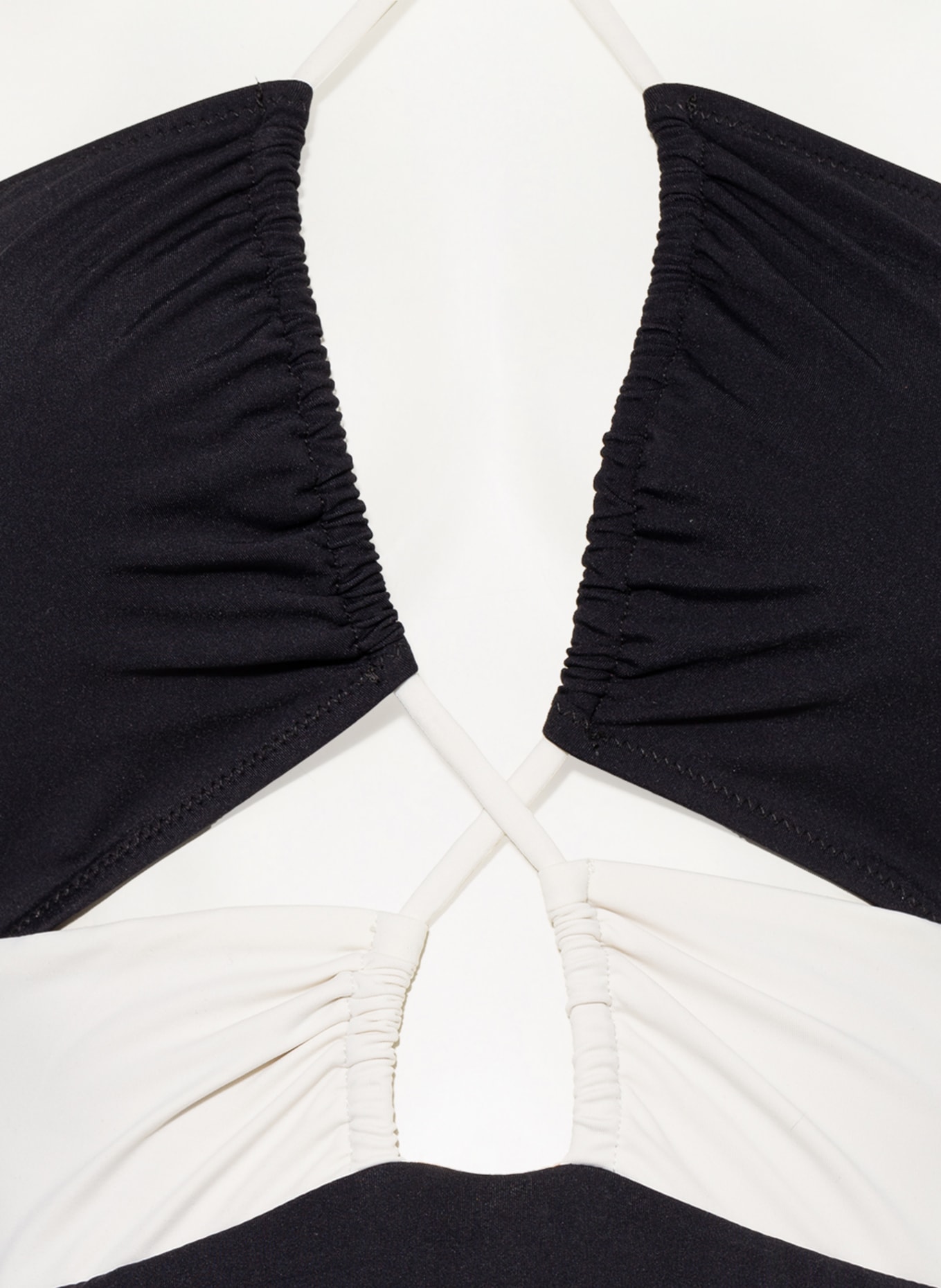 EVARAE Halter neck swimsuit ROCIO , Color: BLACK/ CREAM (Image 5)