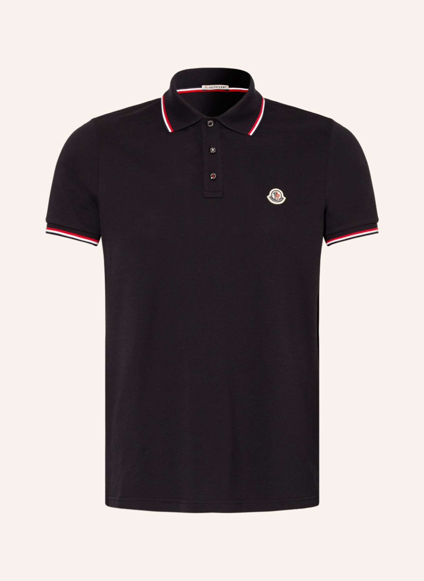 MONCLER Piqué-Poloshirt : DUNKELBLAU