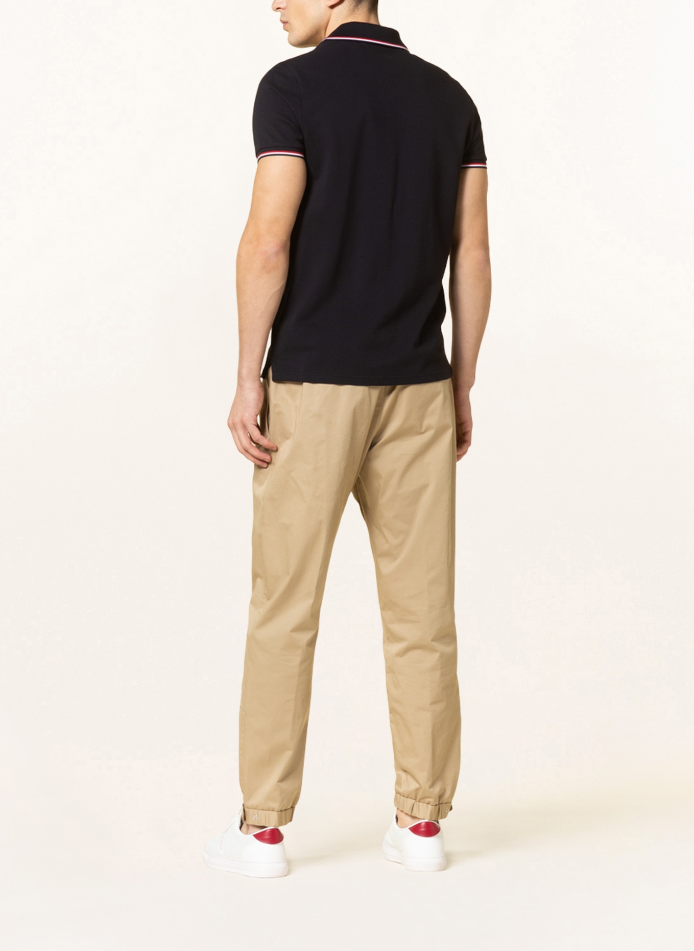 MONCLER Piqué-Poloshirt : DUNKELBLAU