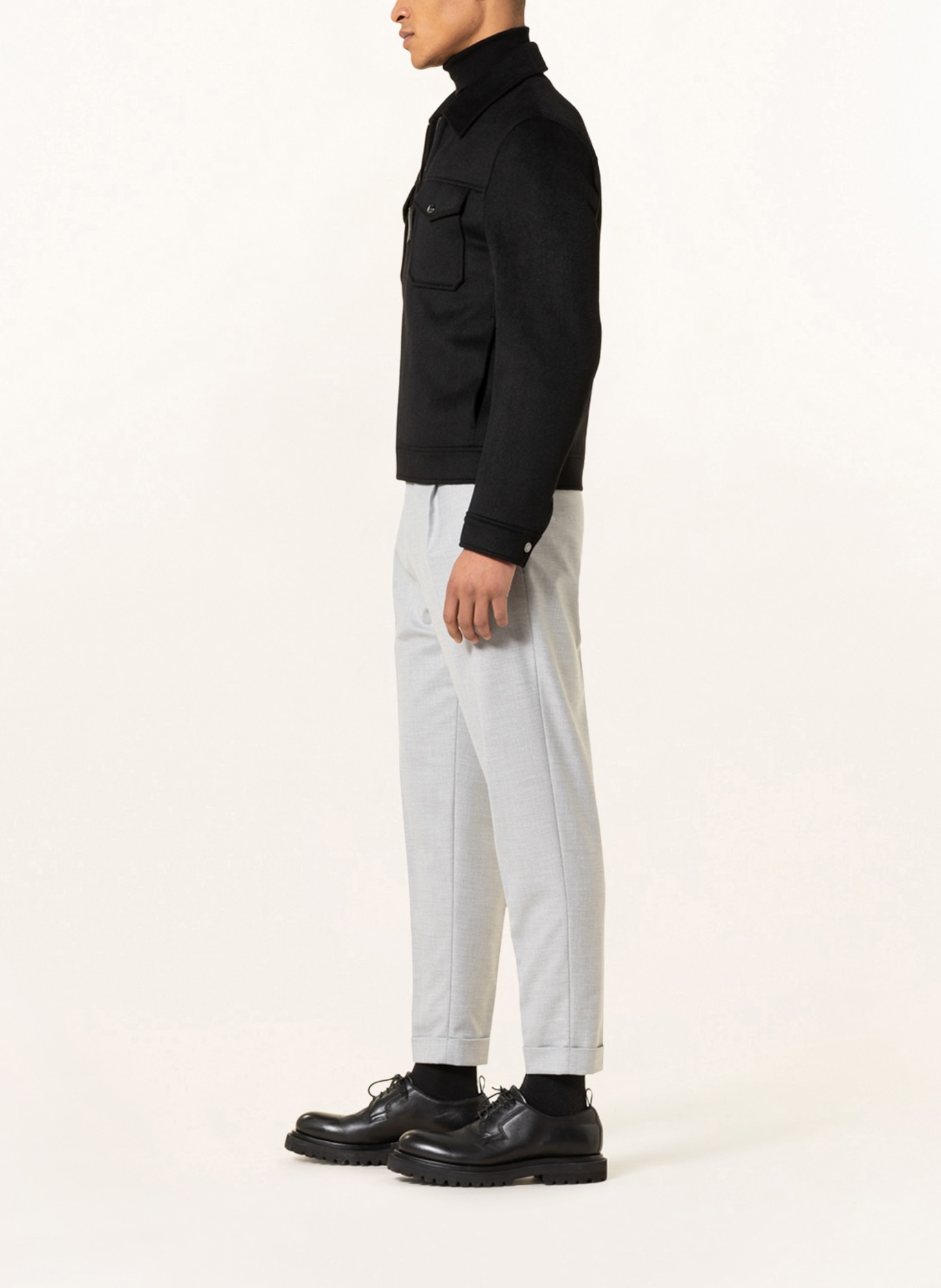 REISS Spodnie BRIGHTON w stylu dresowym extra slim fit , Kolor: SZARY (Obrazek 4)