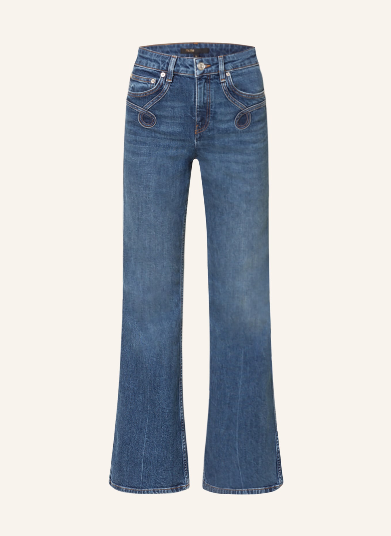 maje Flared Jeans, Farbe: 0201 BLUE (Bild 1)