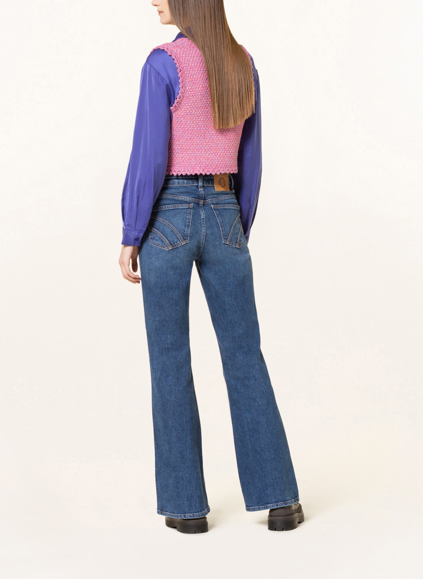 maje Flared Jeans, Farbe: 0201 BLUE (Bild 3)