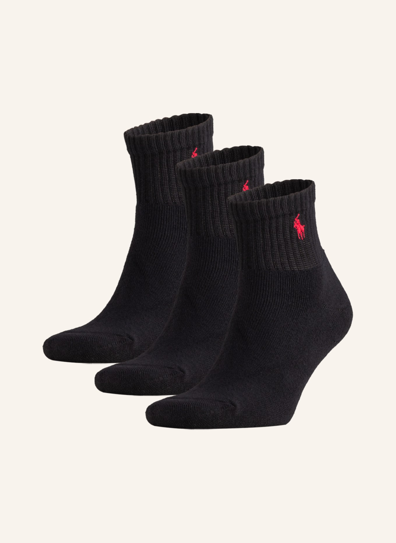 POLO RALPH LAUREN 3er-Pack Socken , Farbe: 001 BLACK (Bild 1)