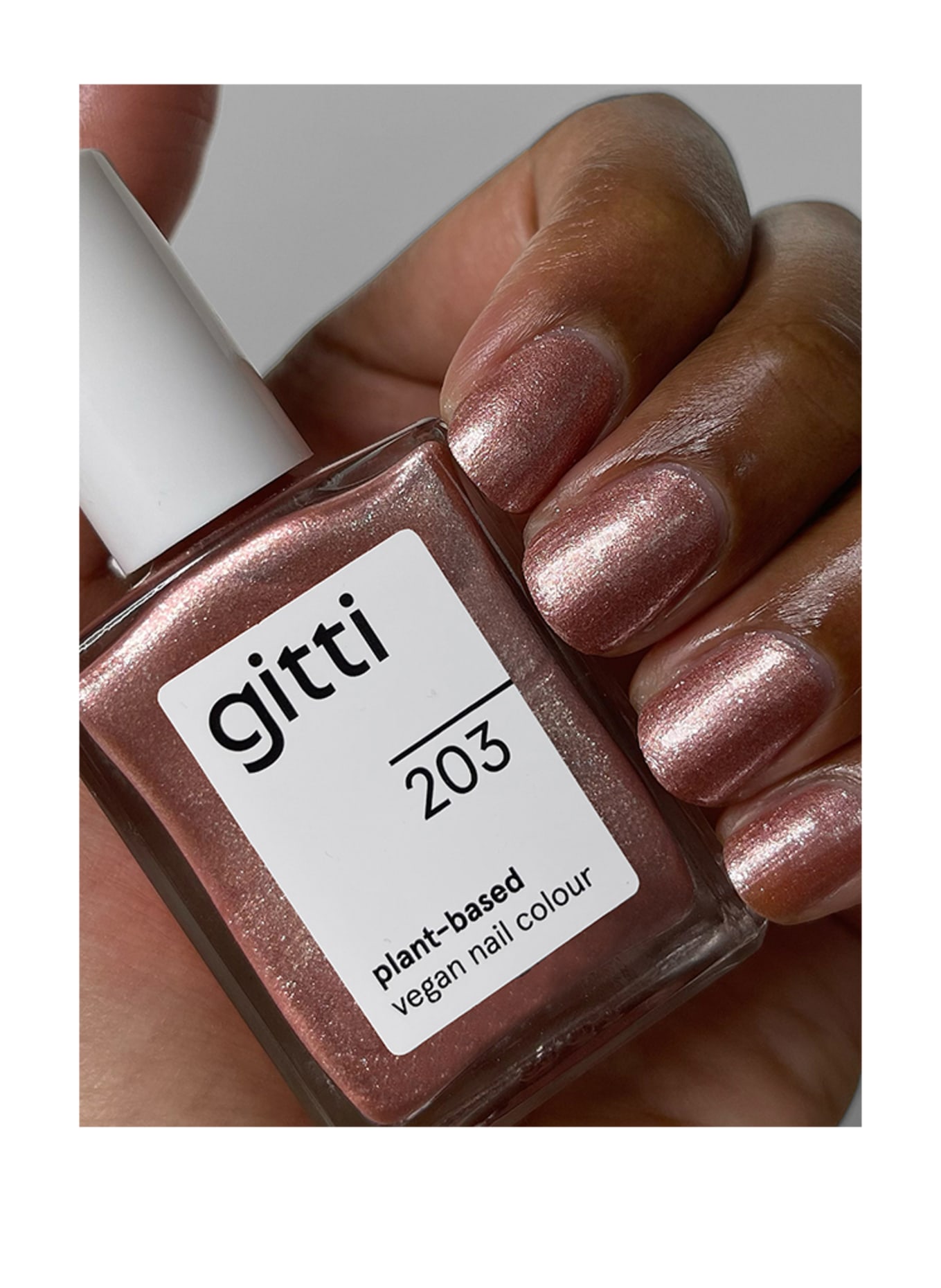 gitti PLANT-BASED VEGAN NAIL COLOUR: 203 COPPER