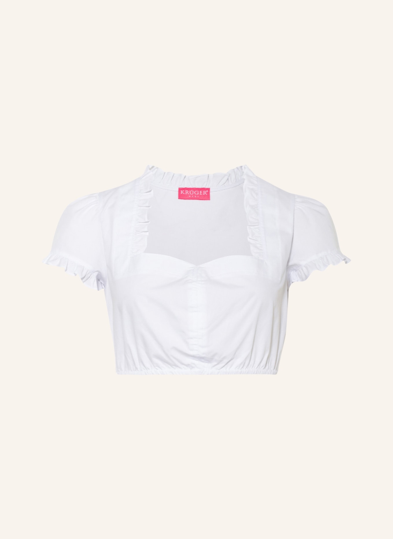 KRÜGER Dirndl blouse SOBER, Color: WHITE (Image 1)