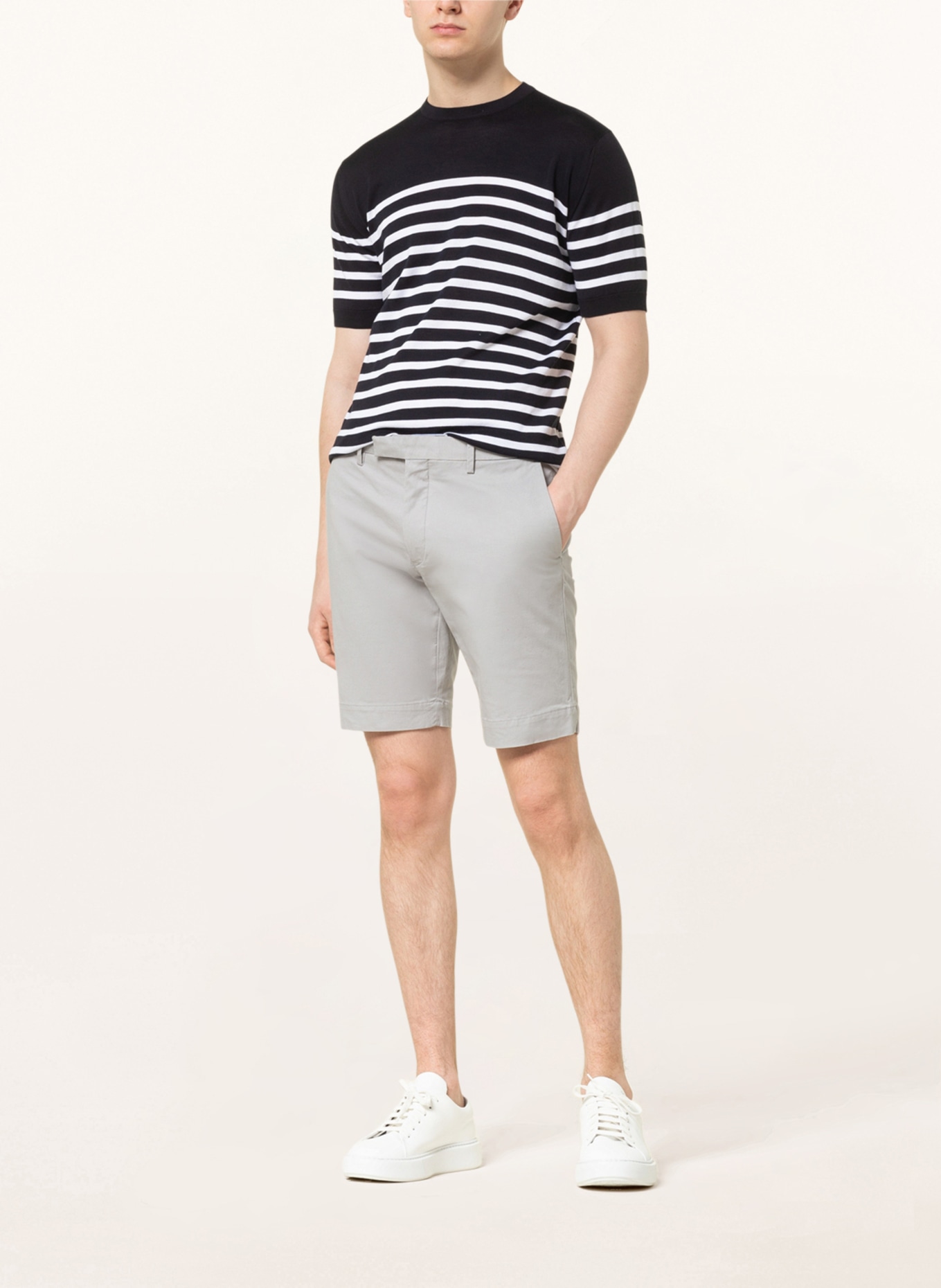 POLO RALPH LAUREN Chino shorts HUDSON slim fit, Color: GRAY (Image 2)