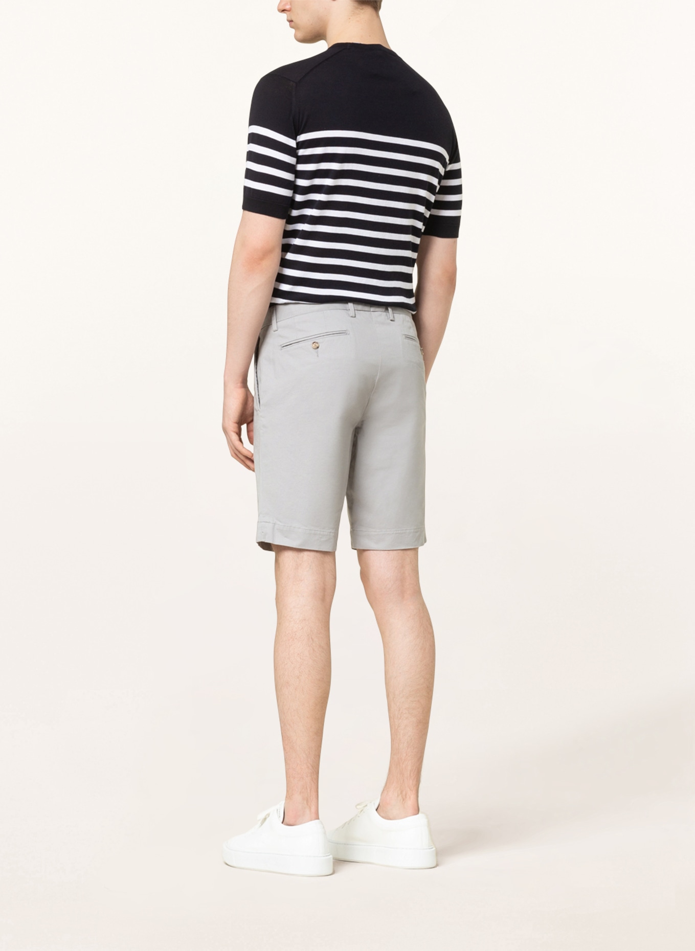 POLO RALPH LAUREN Chino shorts HUDSON slim fit, Color: GRAY (Image 3)