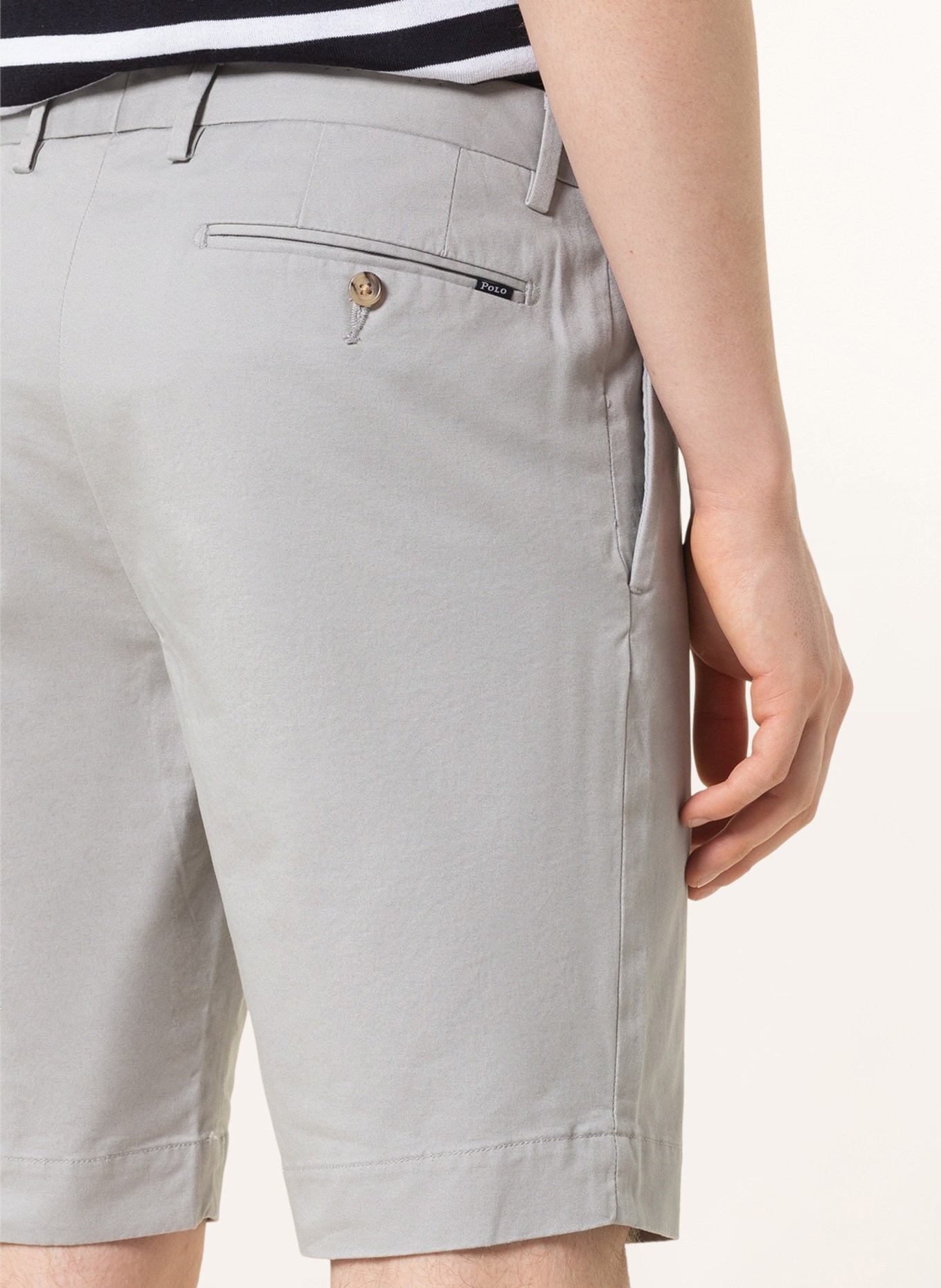 POLO RALPH LAUREN Chino shorts HUDSON slim fit, Color: GRAY (Image 5)