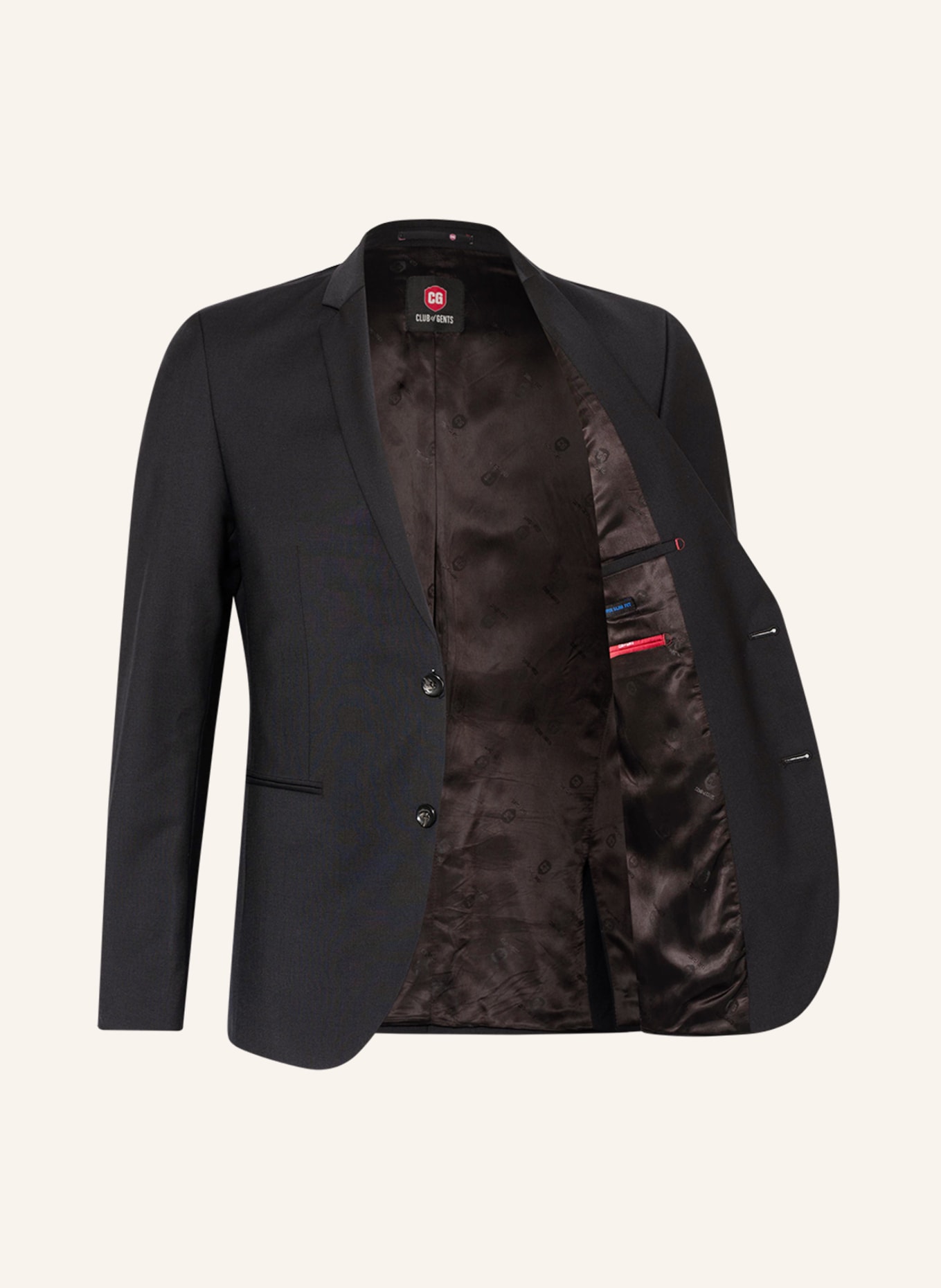 CG - CLUB of GENTS Suit jacket IAN super slim fit  , Color: 90 SCHWARZ (Image 6)