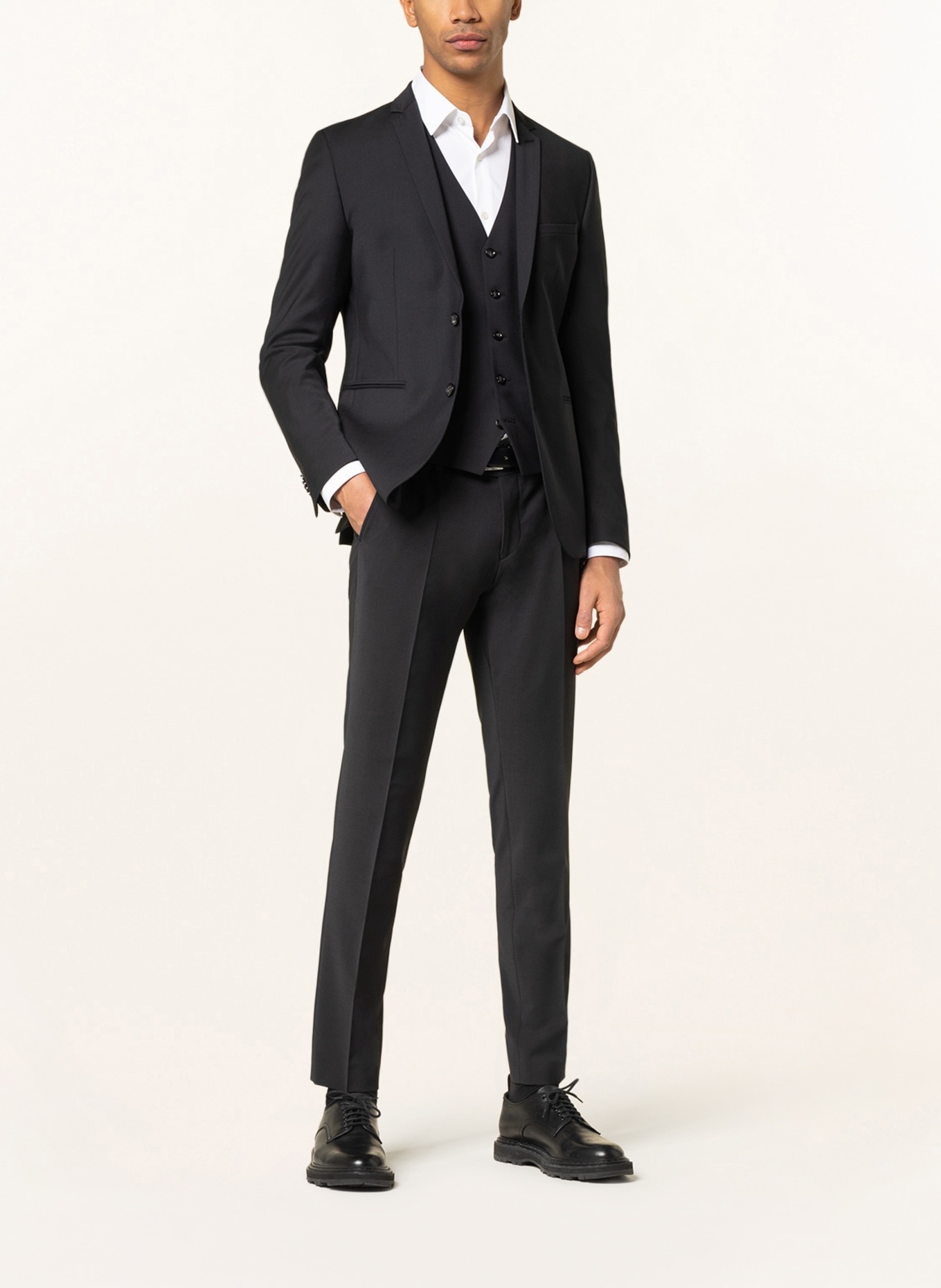 CG - CLUB of GENTS Suit trousers IKE super slim fit , Color: BLACK (Image 2)