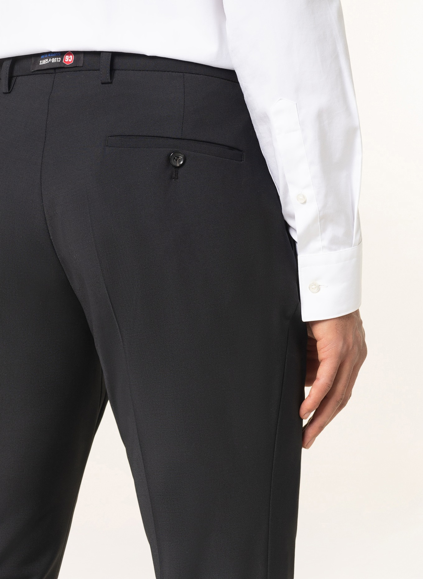 CG - CLUB of GENTS Suit trousers IKE super slim fit , Color: BLACK (Image 7)