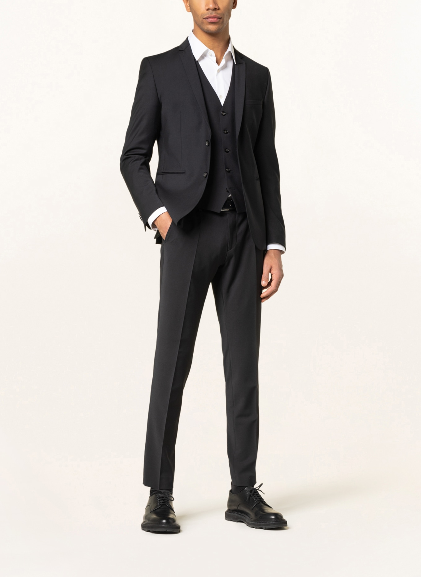 CG - CLUB of GENTS Suit pants IVY slim fit, Color: 90 SCHWARZ (Image 2)