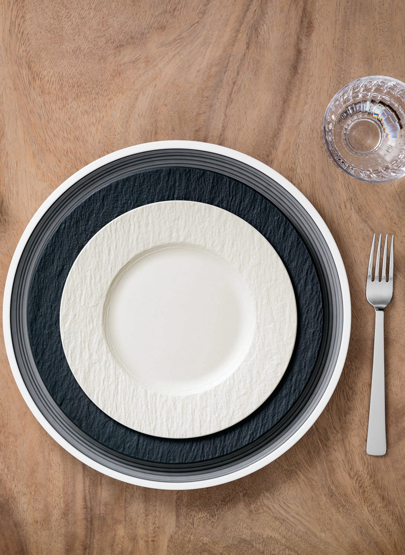 Villeroy & Boch Sada 6 talířů na chléb ROCK: KRÉMOVÁ