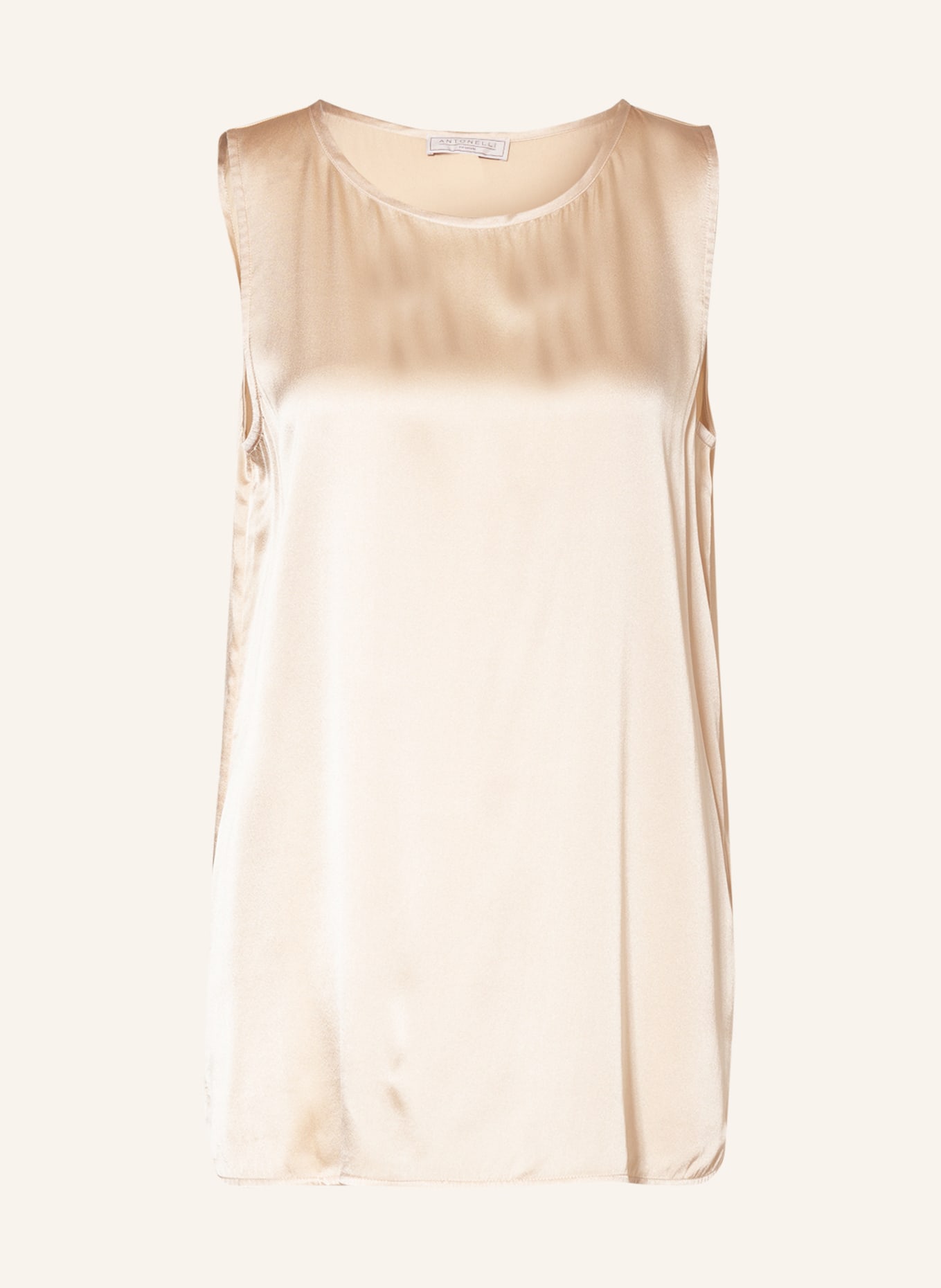 ANTONELLI firenze Blouse top made of silk, Color: BEIGE (Image 1)