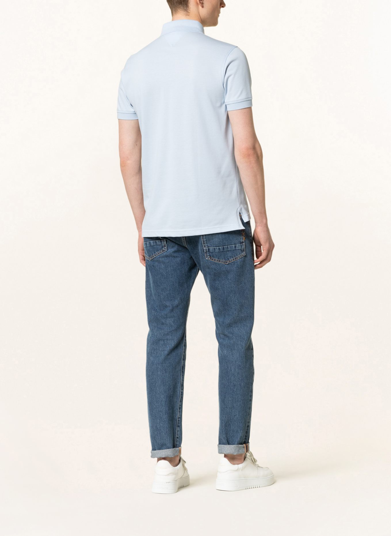 TOMMY HILFIGER Piqué-Poloshirt Regular Fit: HELLBLAU