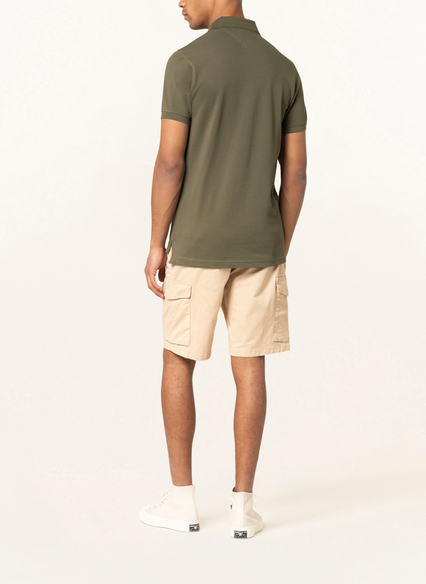 TOMMY HILFIGER Piqué polo shirt slim fit, Color: OLIVE (Image 3)