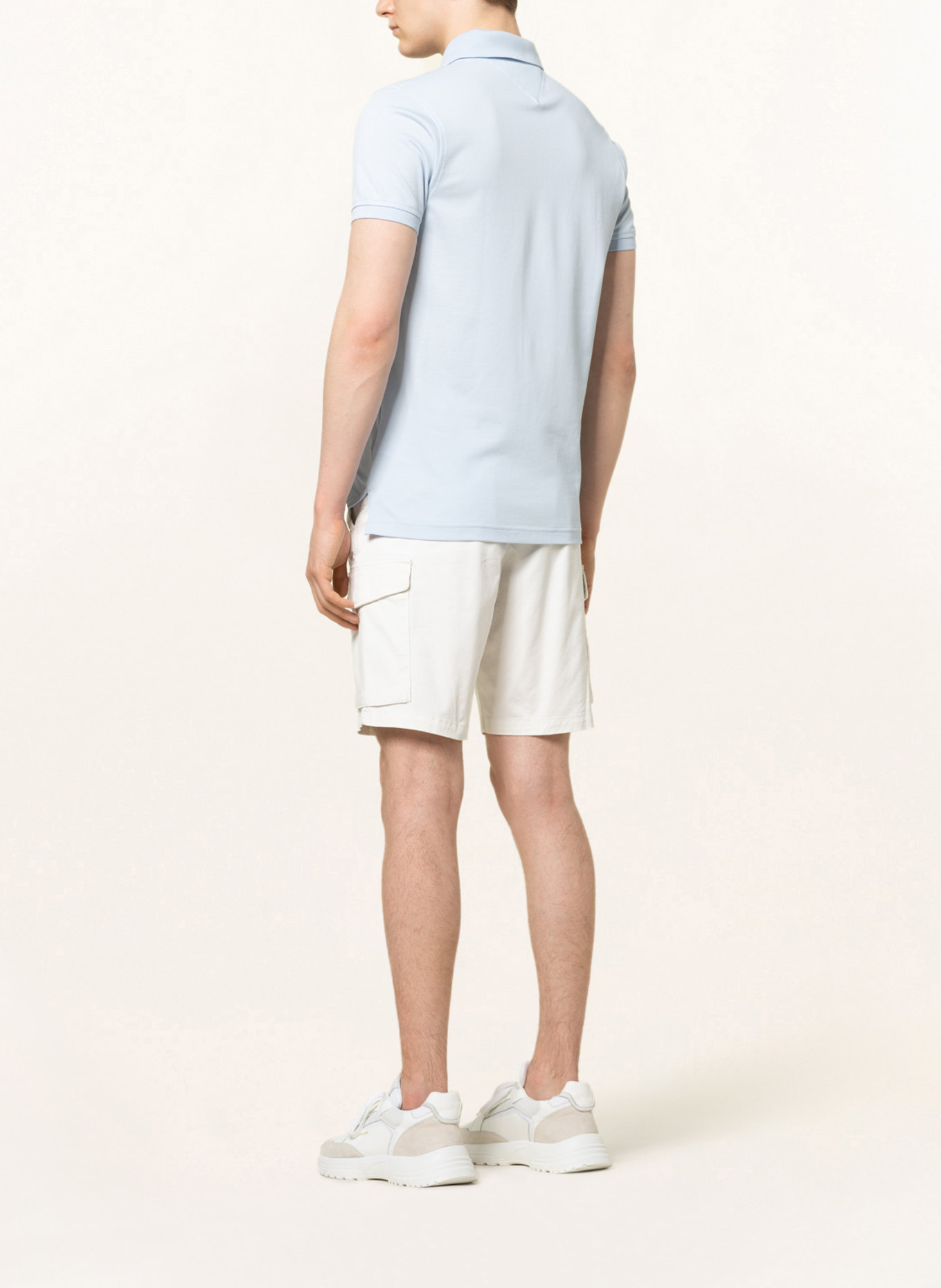 TOMMY HILFIGER Piqué-Poloshirt Slim Fit: HELLBLAU