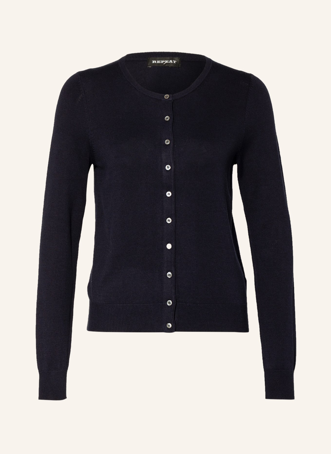 REPEAT Strickjacke: DUNKELBLAU