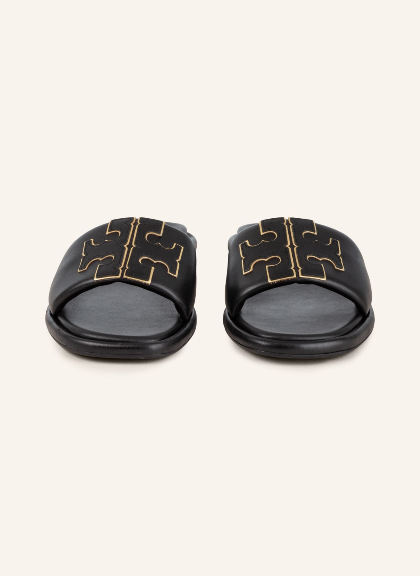 TORY BURCH Slides, Color: 013 PERFECT BLACK / GOLD (Image 3)