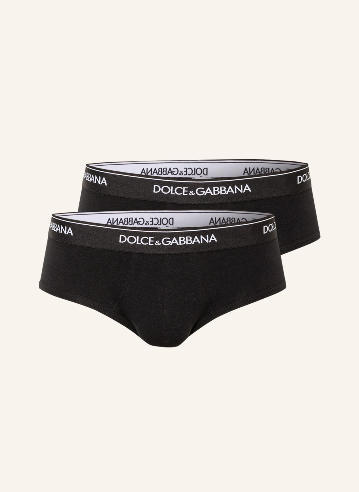 DOLCE & GABBANA Slipové kalhotky, 2 kusy v balení , Barva: ČERNÁ (Obrázek 1)