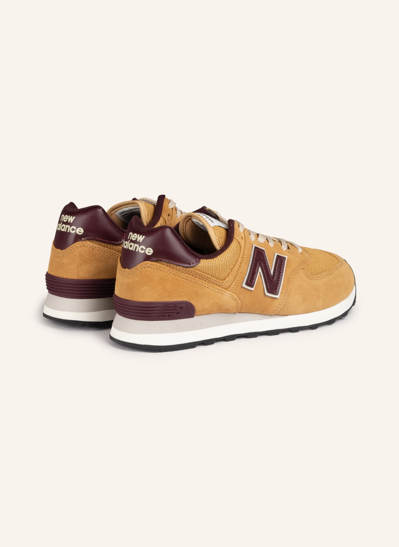 new balance Sneakers ML574, Color: CAMEL/ DARK RED (Image 2)