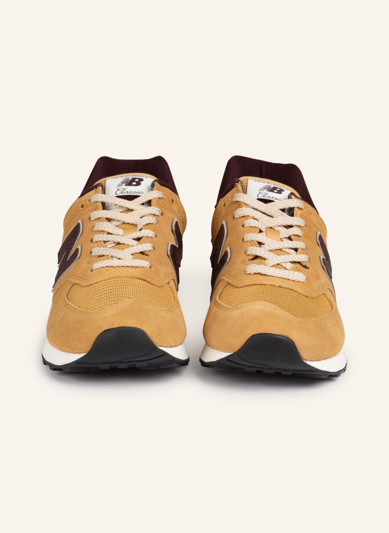 new balance Sneakers ML574, Color: CAMEL/ DARK RED (Image 3)