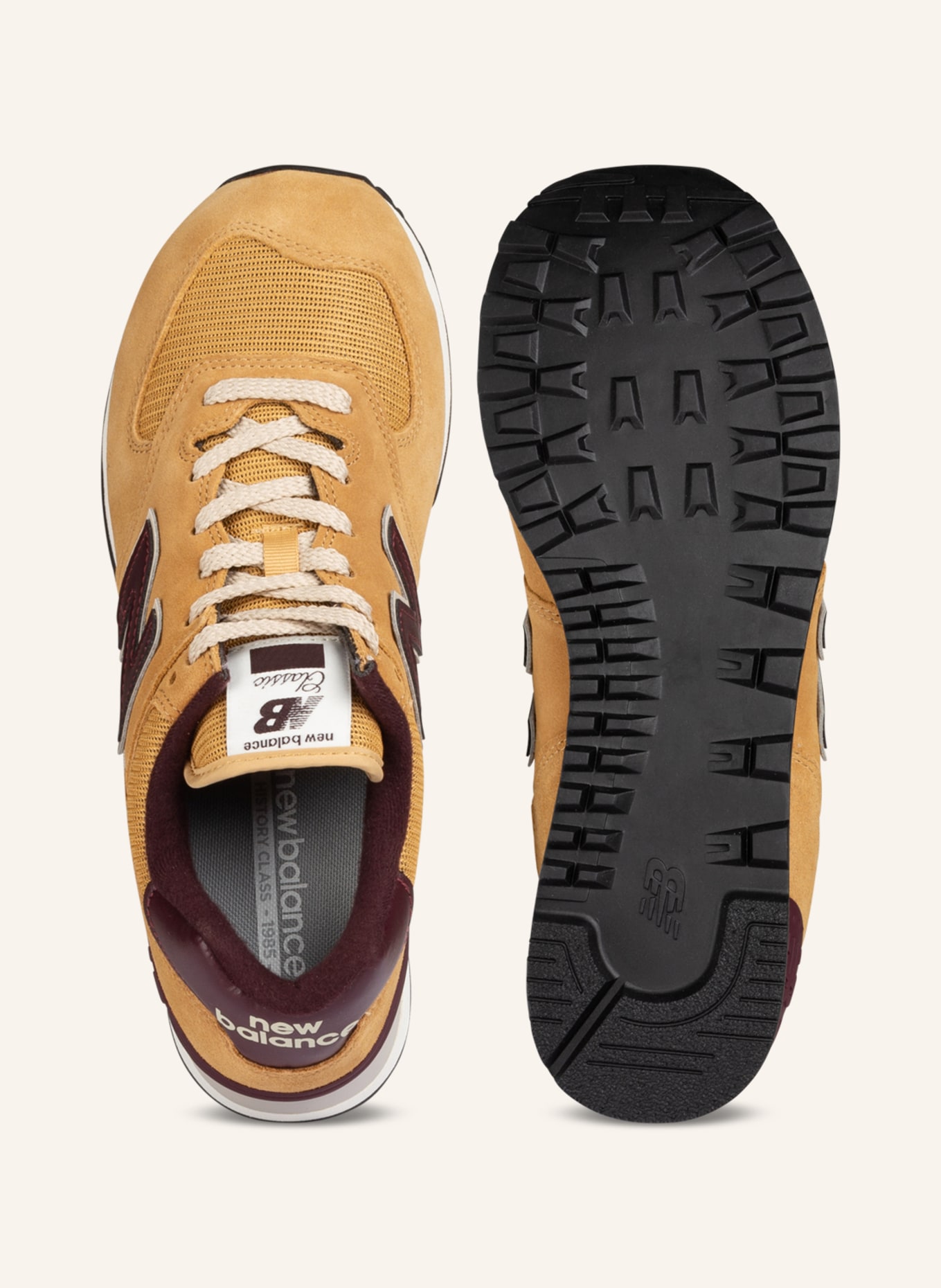 new balance Sneakers ML574, Color: CAMEL/ DARK RED (Image 5)