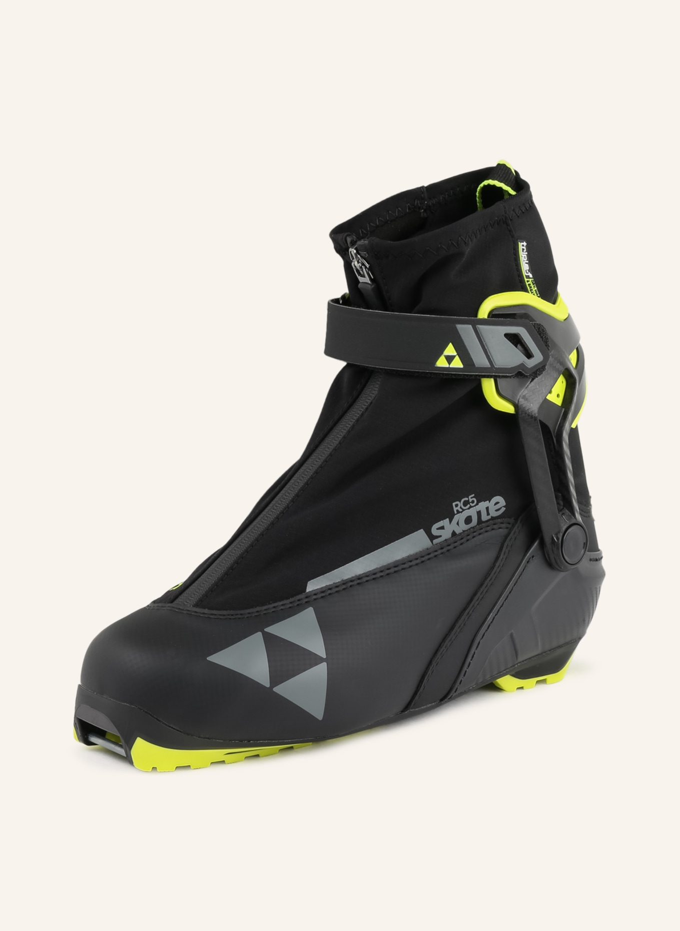FISCHER Ski boots RC5 SKATE, Color: BLACK/ NEON YELLOW (Image 1)