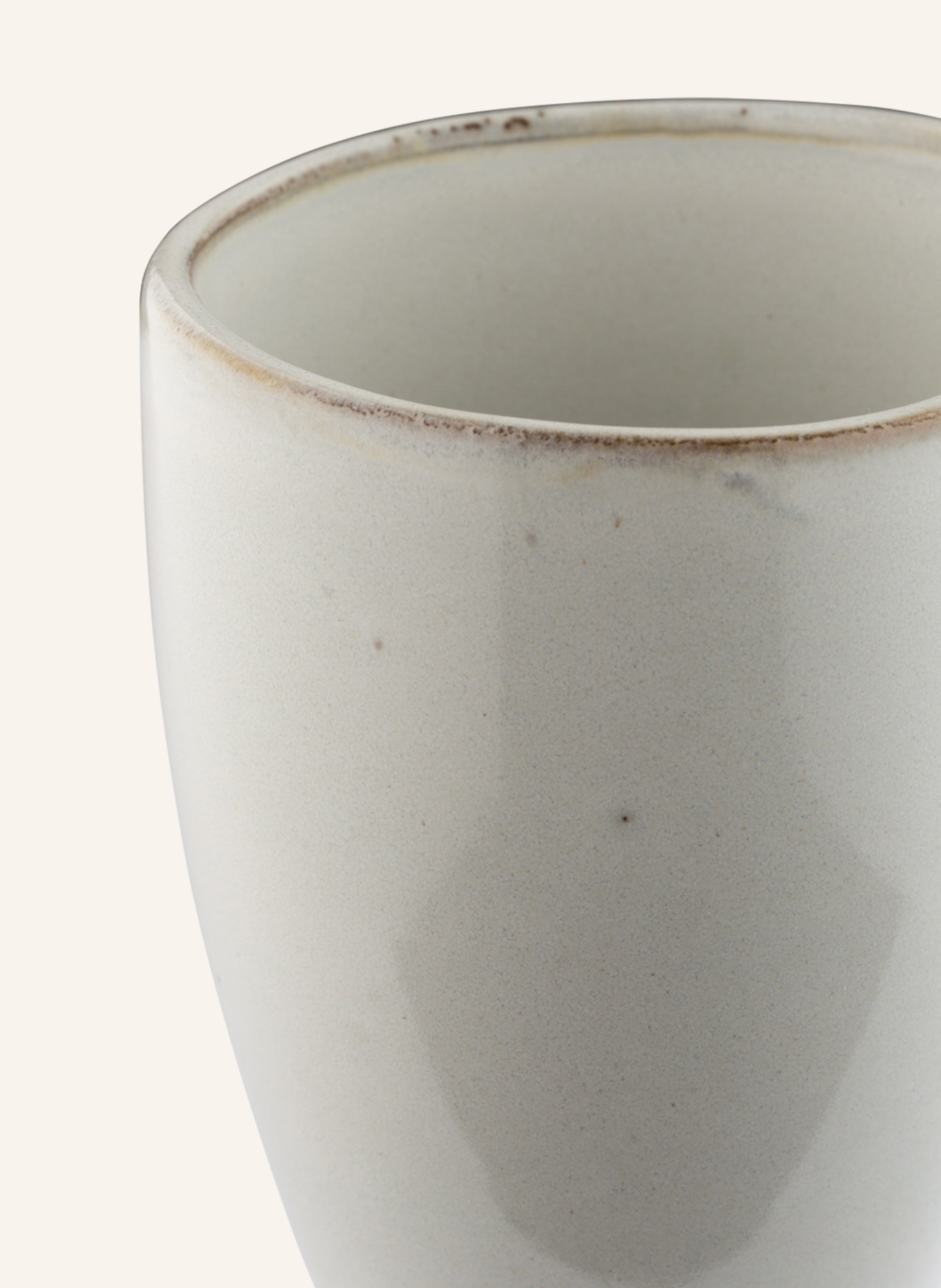BROSTE COPENHAGEN Set of 4 mugs NORDIC SAND, Color: WHITE/ LIGHT BLUE/ DARK BROWN (Image 3)