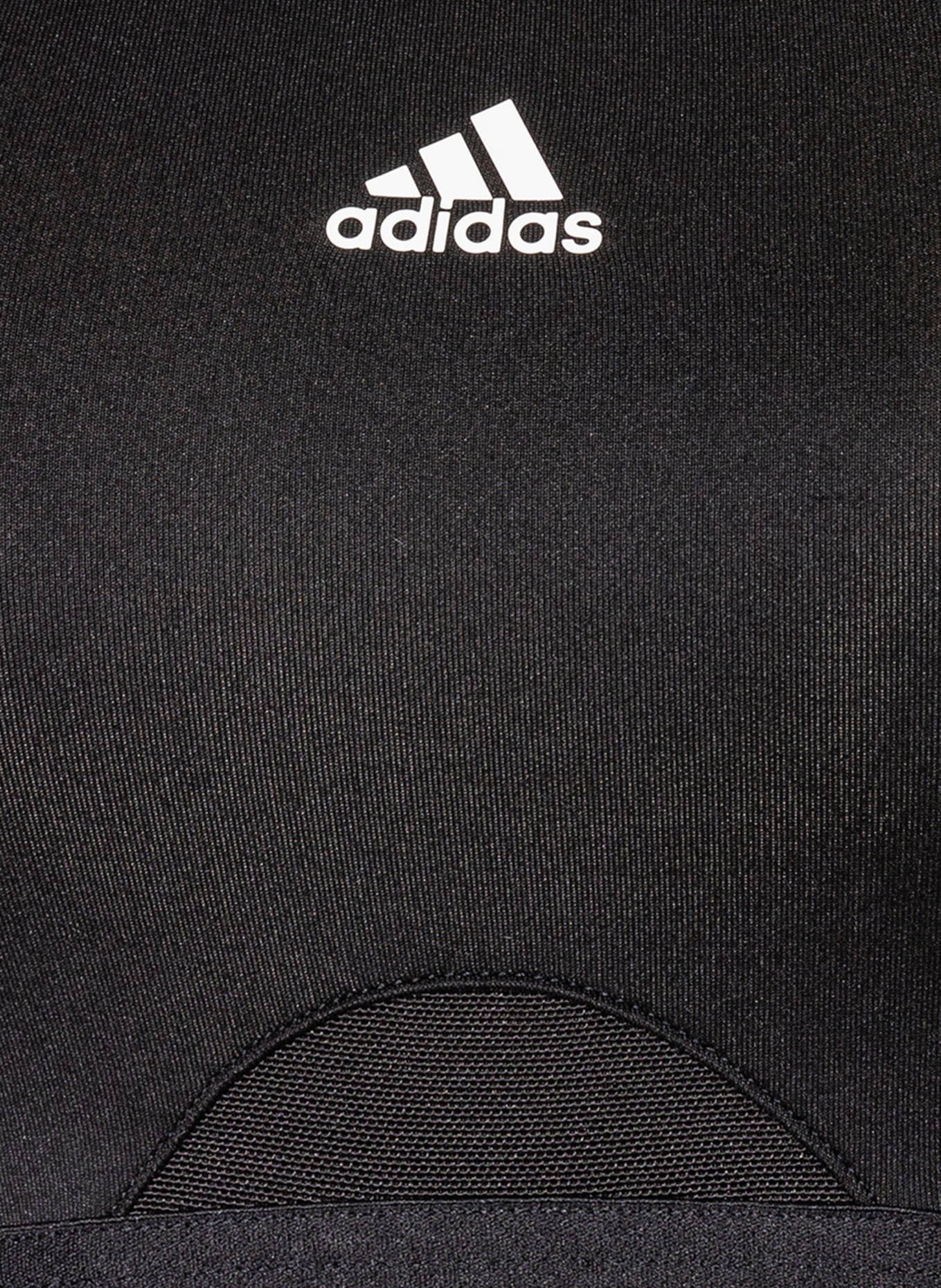 adidas Sports bra AEROREACT with mesh, Color: BLACK/ WHITE (Image 3)