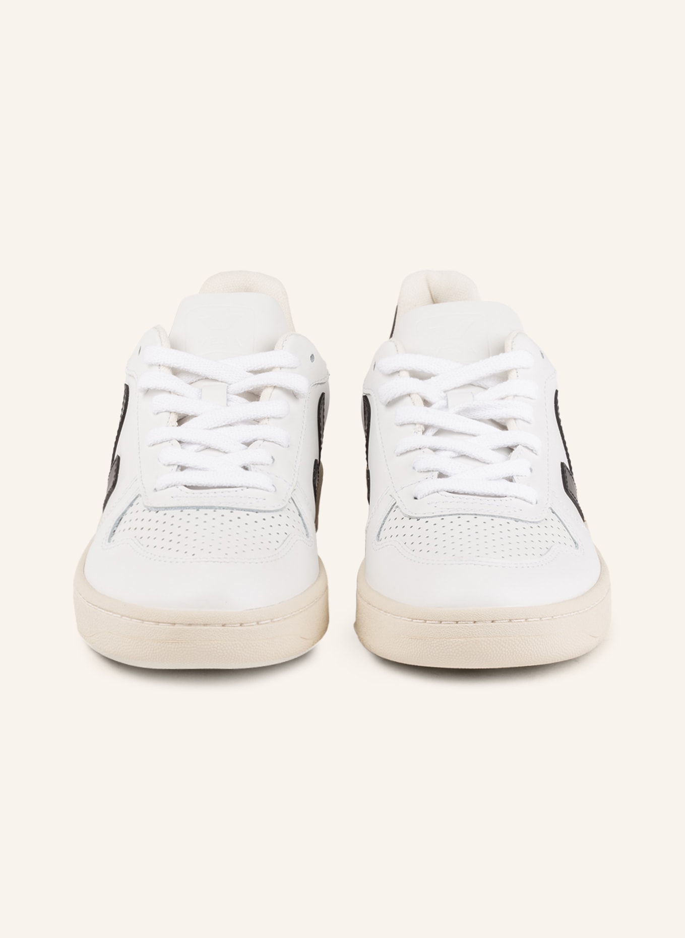 VEJA Sneakers V-10, Color: WHITE/ BLACK (Image 3)