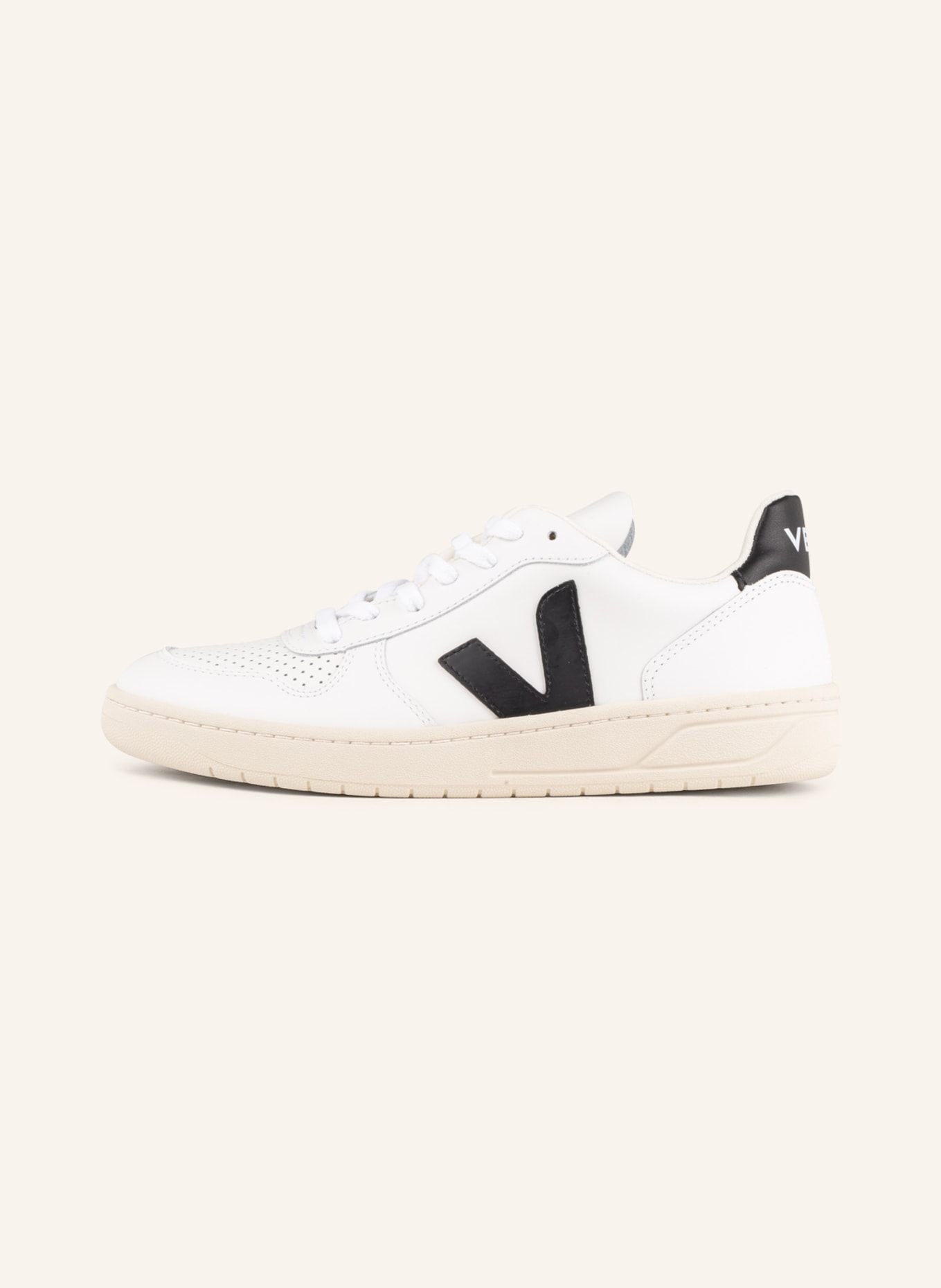 VEJA Sneakers V-10, Color: WHITE/ BLACK (Image 4)