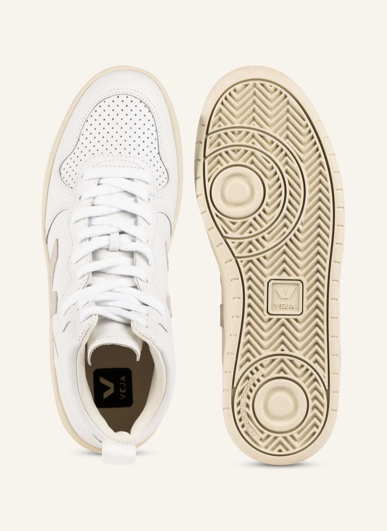 VEJA High-top sneakers V-15, Color: WHITE/ CREAM (Image 5)