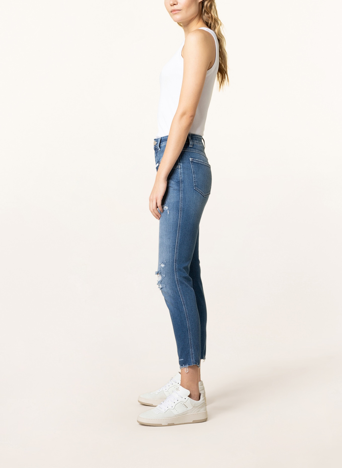 CLOSED Skinny Jeans PEDAL PUSHER, Farbe: MBL MID BLUE (Bild 4)