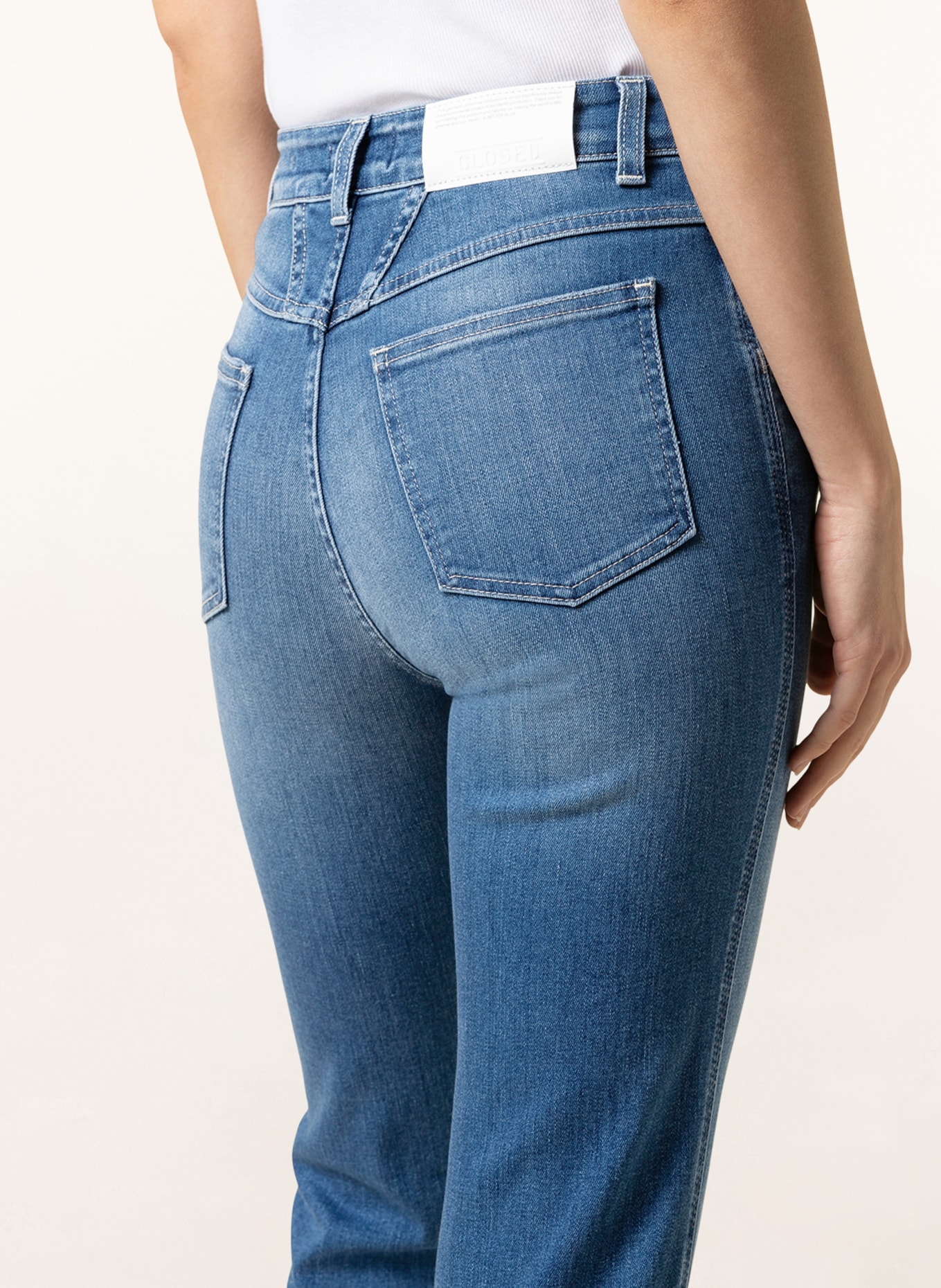 CLOSED Skinny Jeans PEDAL PUSHER, Farbe: MBL MID BLUE (Bild 5)