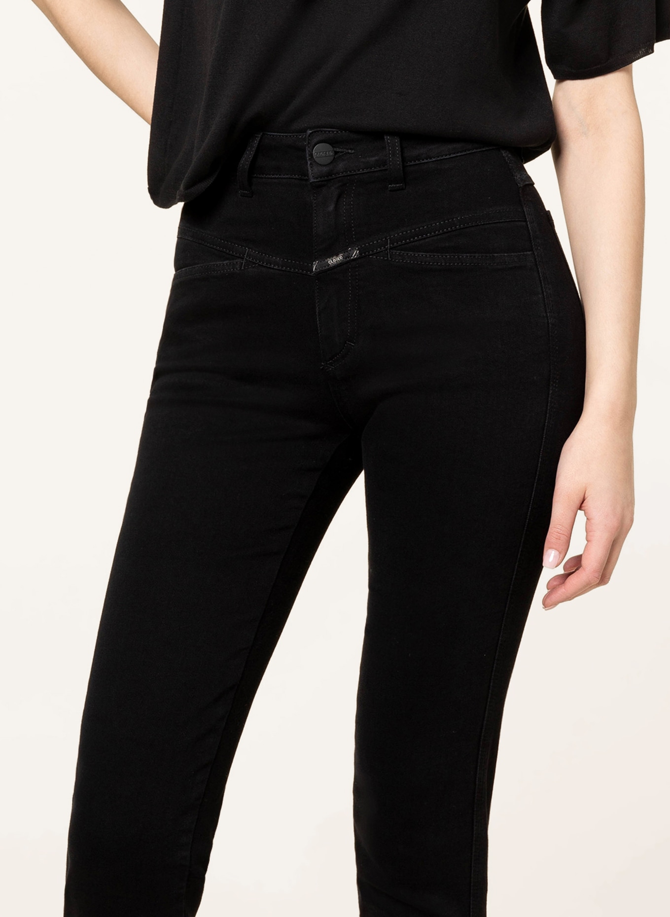 CLOSED 7/8-Jeans PEDAL PUSHER, Farbe: 100 BLACK (Bild 5)