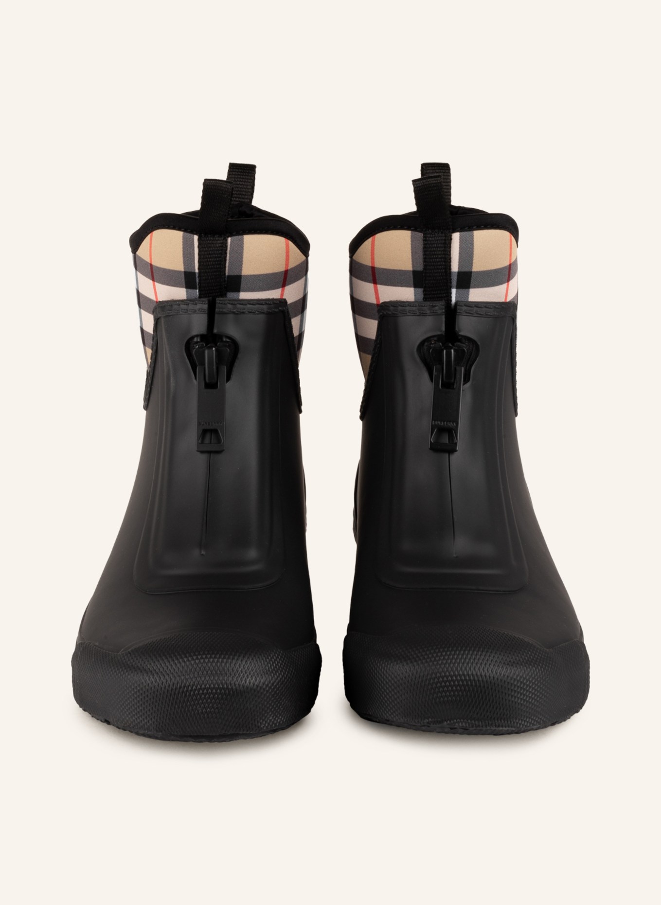 BURBERRY Gummi-Boots FLINTON, Farbe: SCHWARZ/ BEIGE (Bild 3)