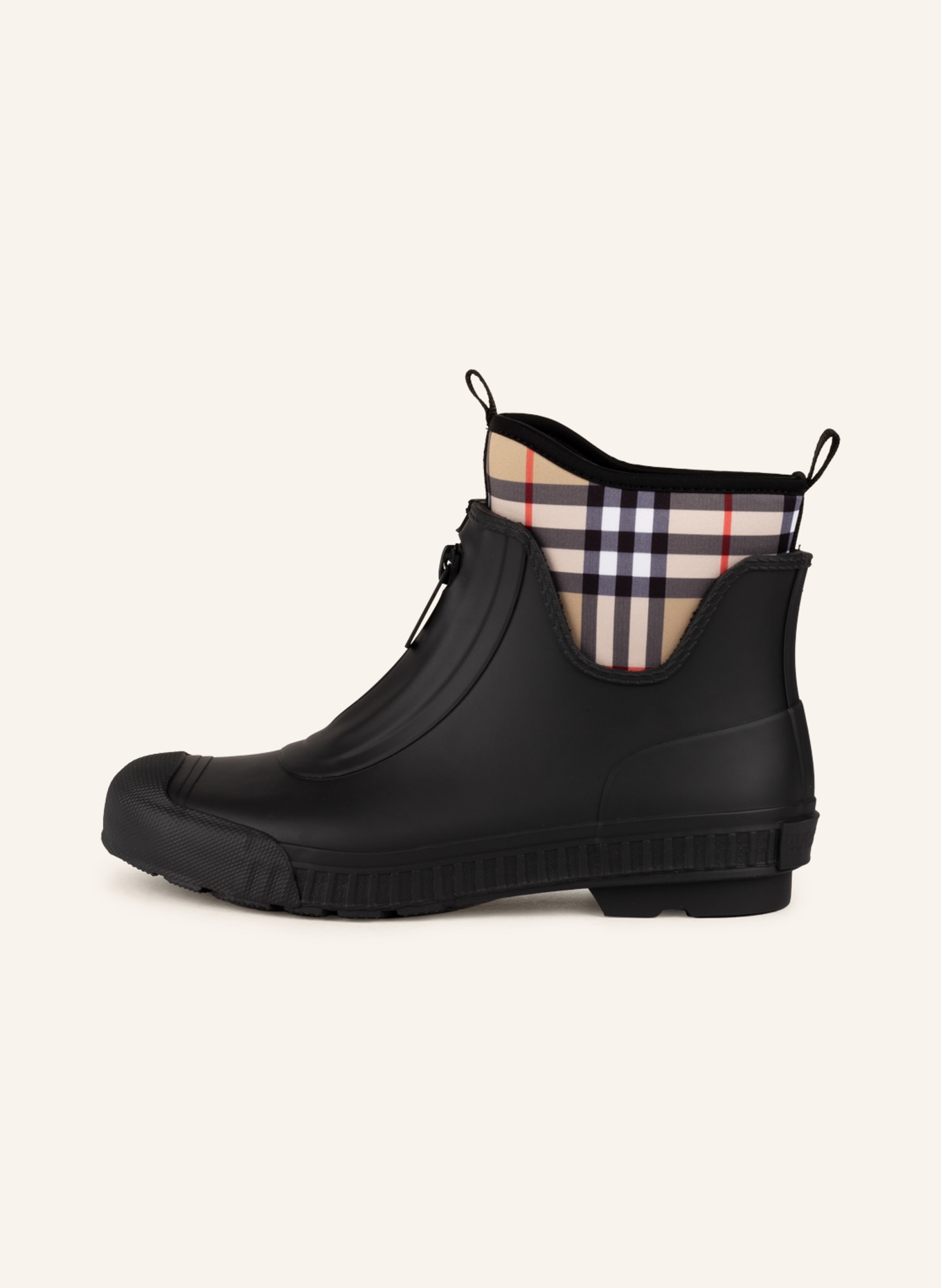 BURBERRY Rubber boots FLINTON, Color: BLACK/ BEIGE (Image 4)