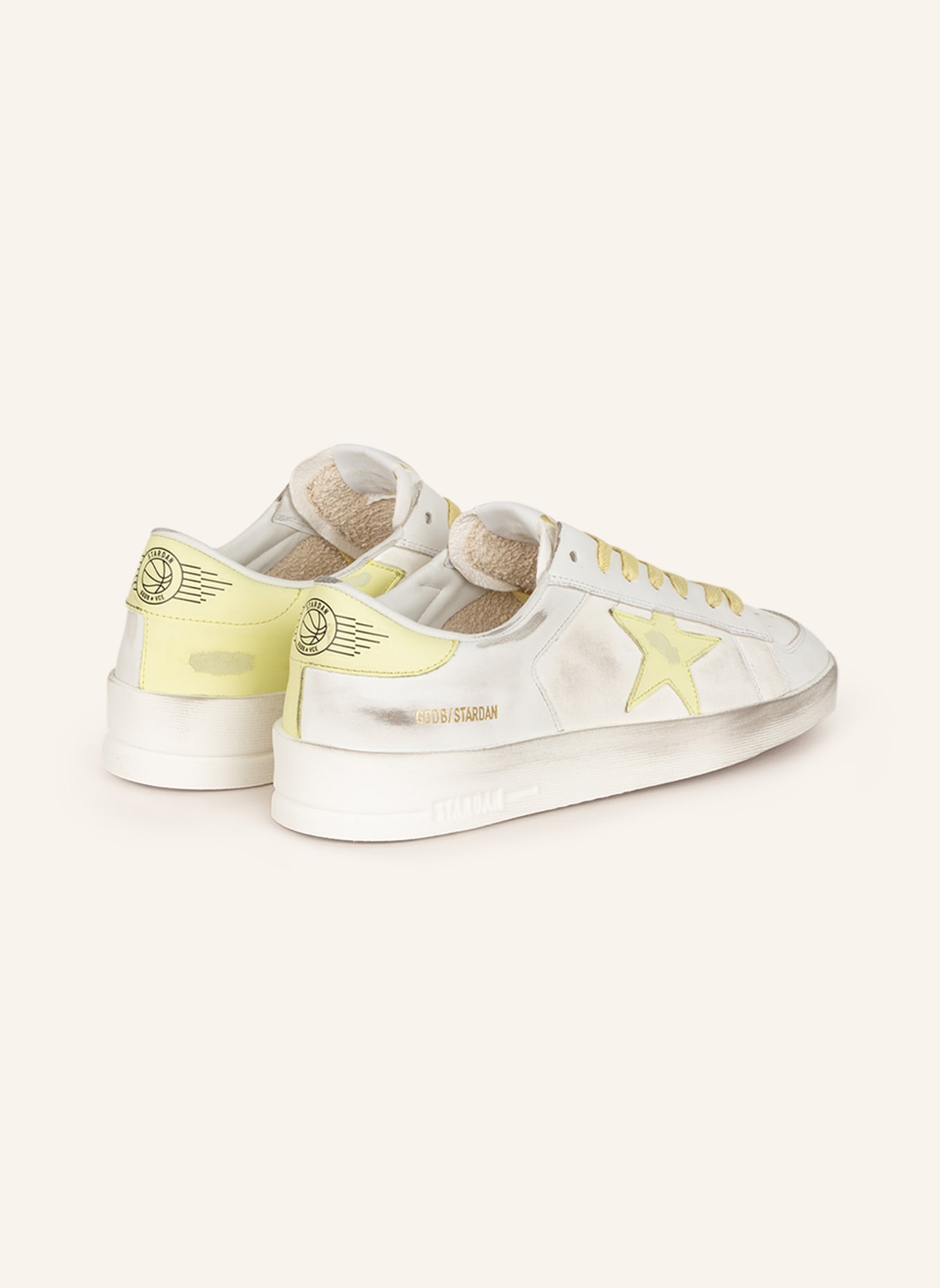 GOLDEN GOOSE Sneaker STARDAN, Farbe: WEISS/ GELB (Bild 2)