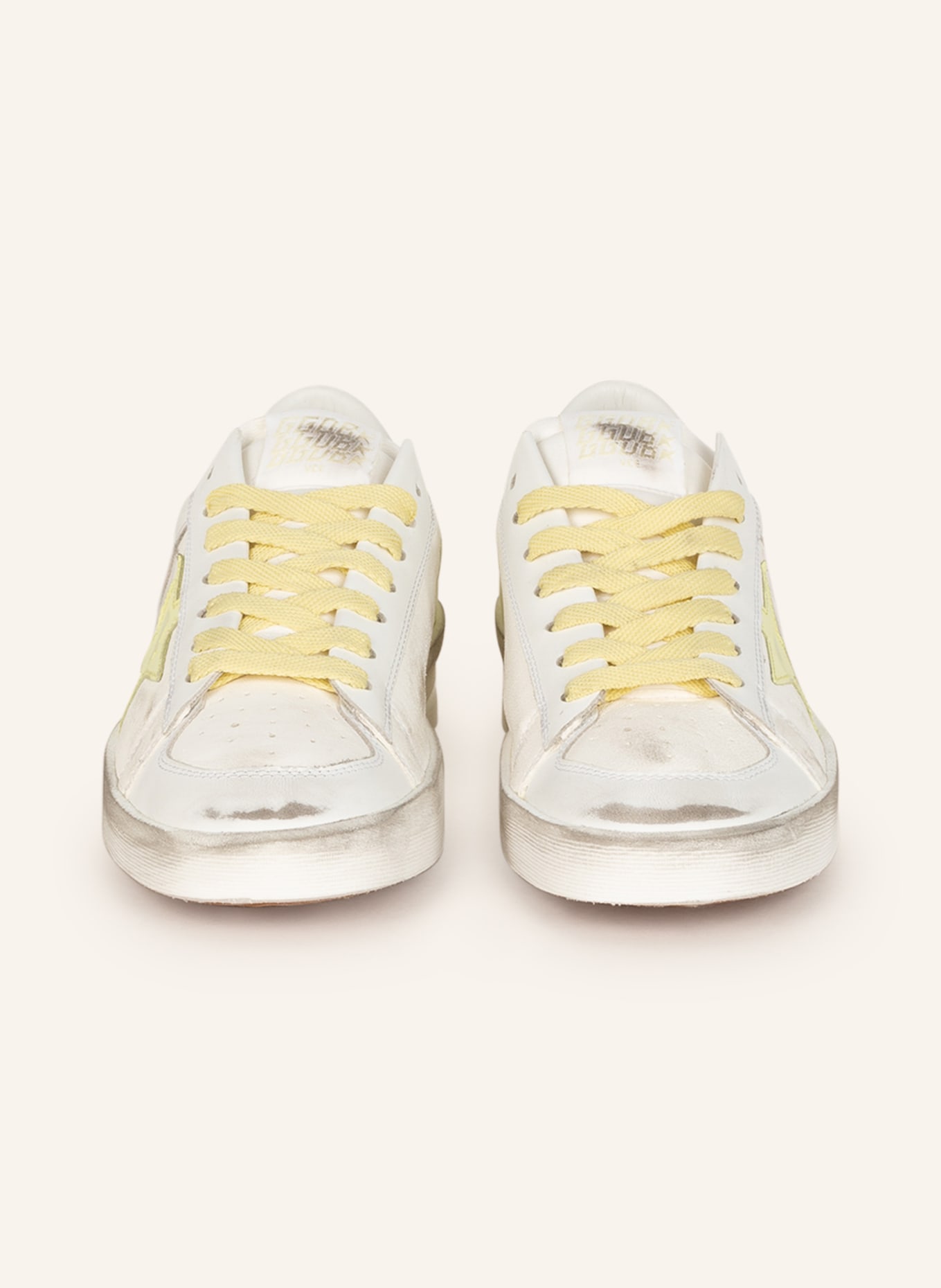 GOLDEN GOOSE Sneaker STARDAN, Farbe: WEISS/ GELB (Bild 3)