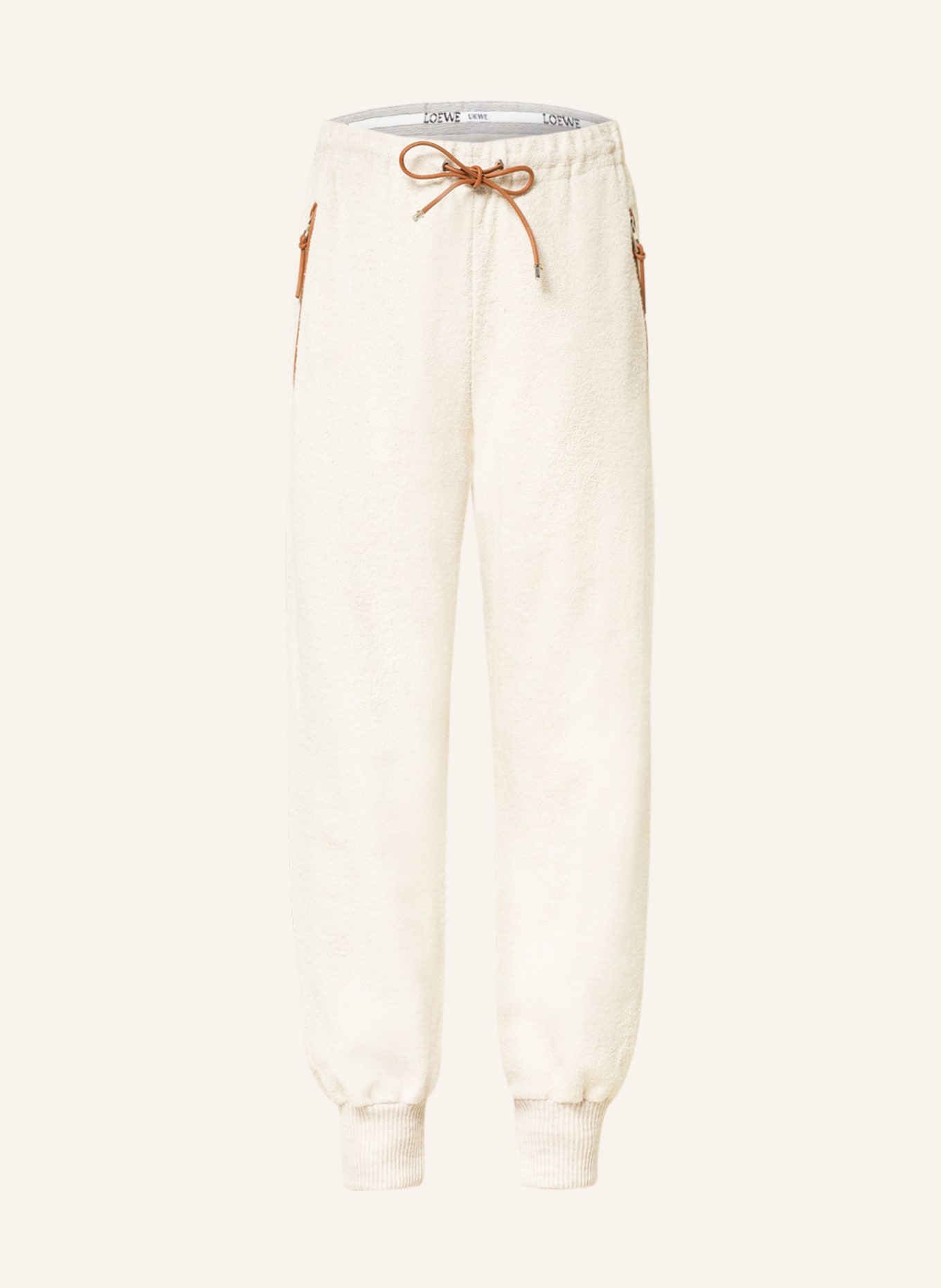 LOEWE Trousers in jogger style, Color: ECRU (Image 1)