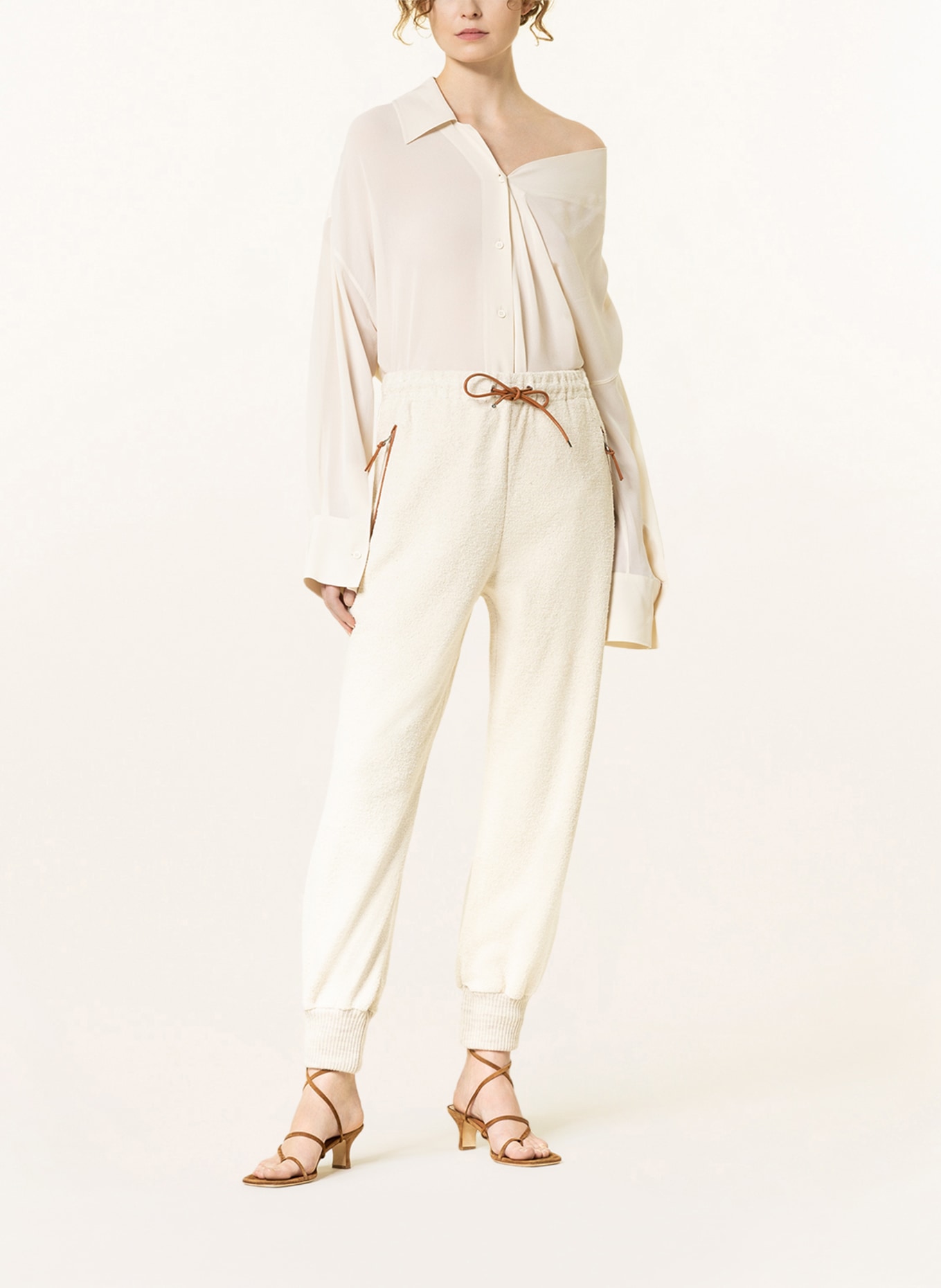 LOEWE Trousers in jogger style, Color: ECRU (Image 2)