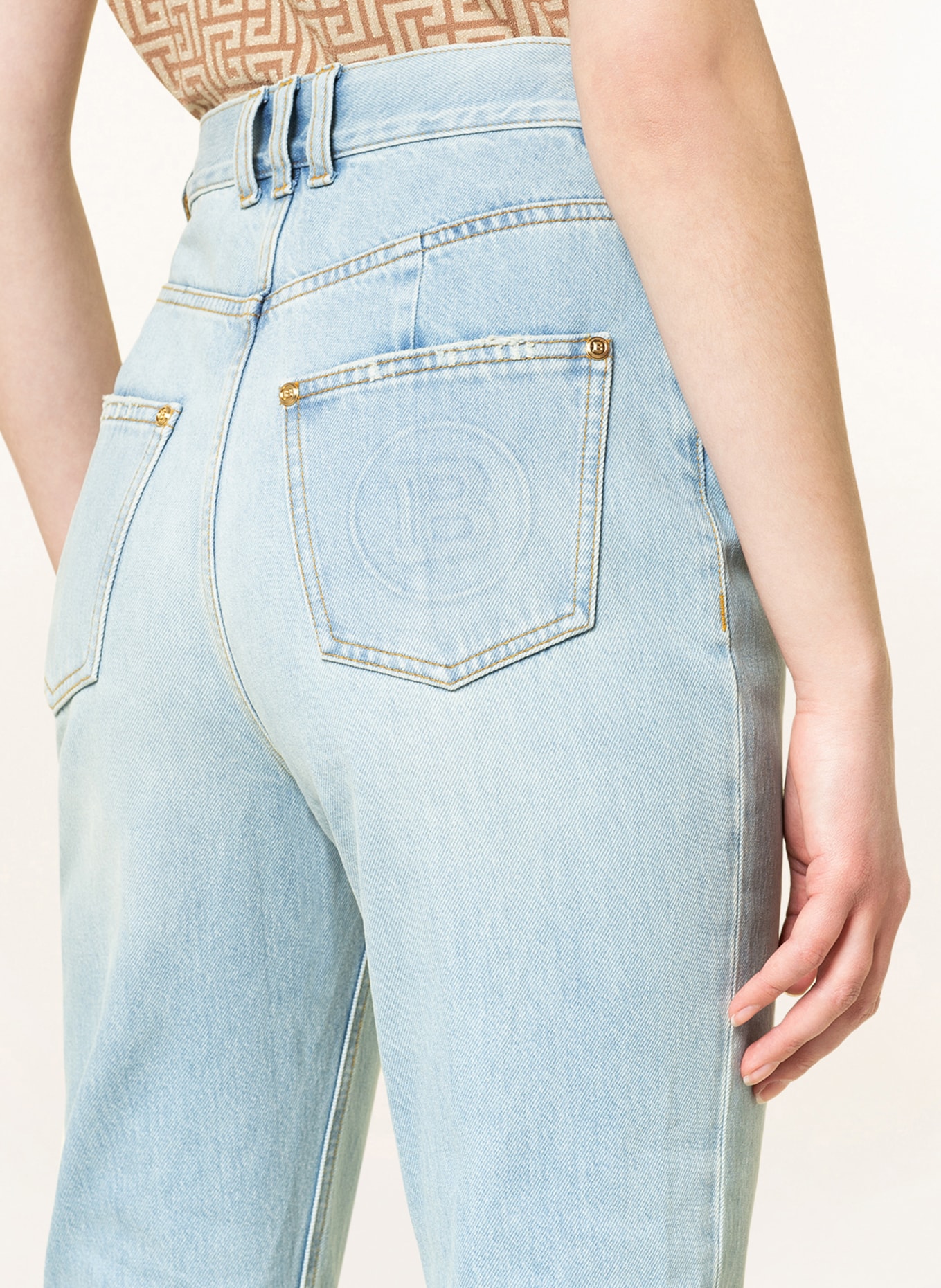 BALMAIN Bootcut Jeans, Farbe: HELLBLAU (Bild 5)