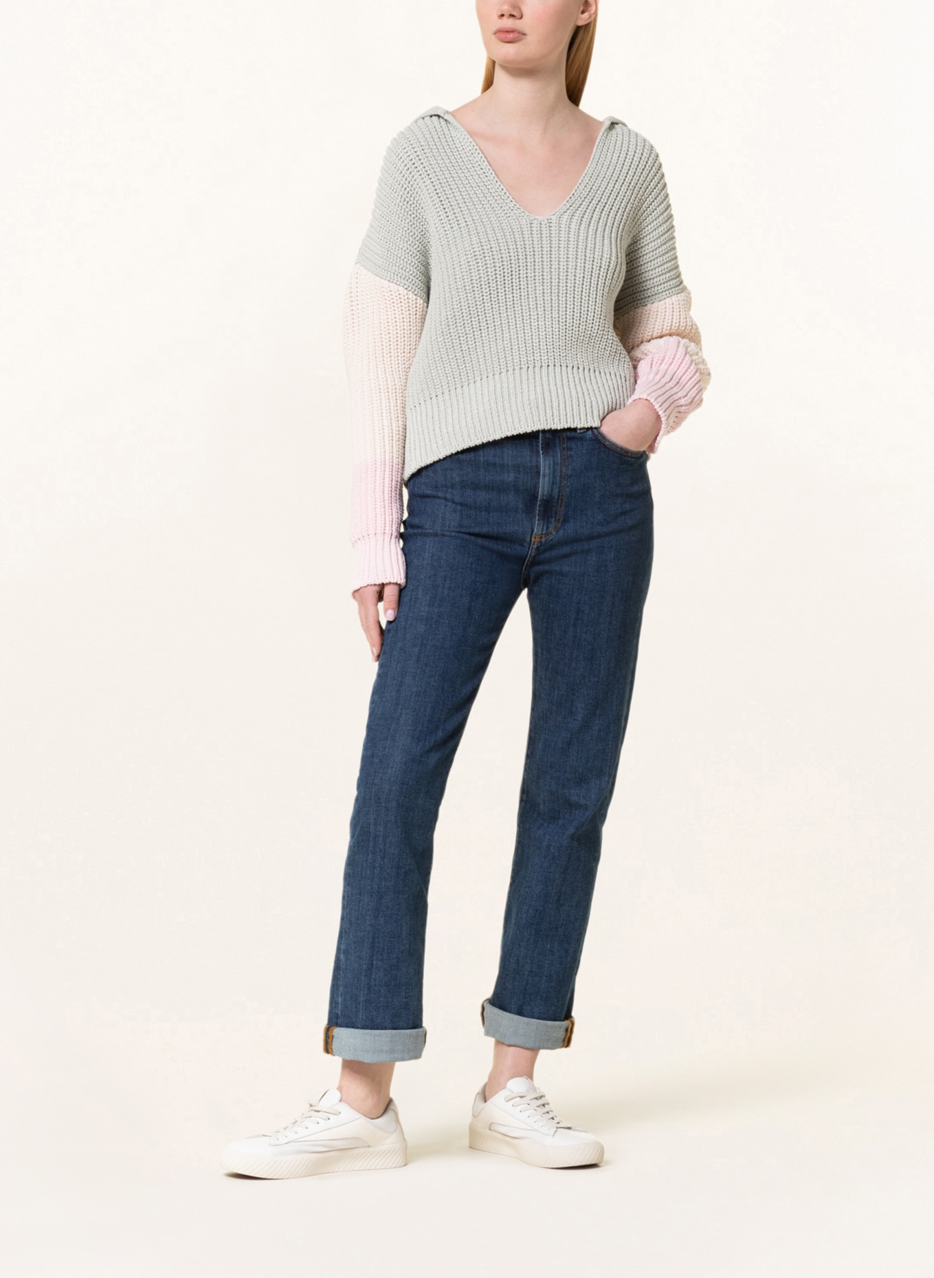 RIANI Pullover, Farbe: MINT/ ROSA/ HELLROSA (Bild 2)