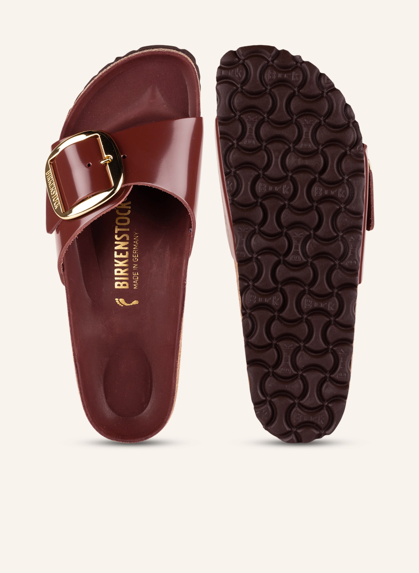 BIRKENSTOCK Klapki MADRID BIG BUCKLE: BRĄZOWY