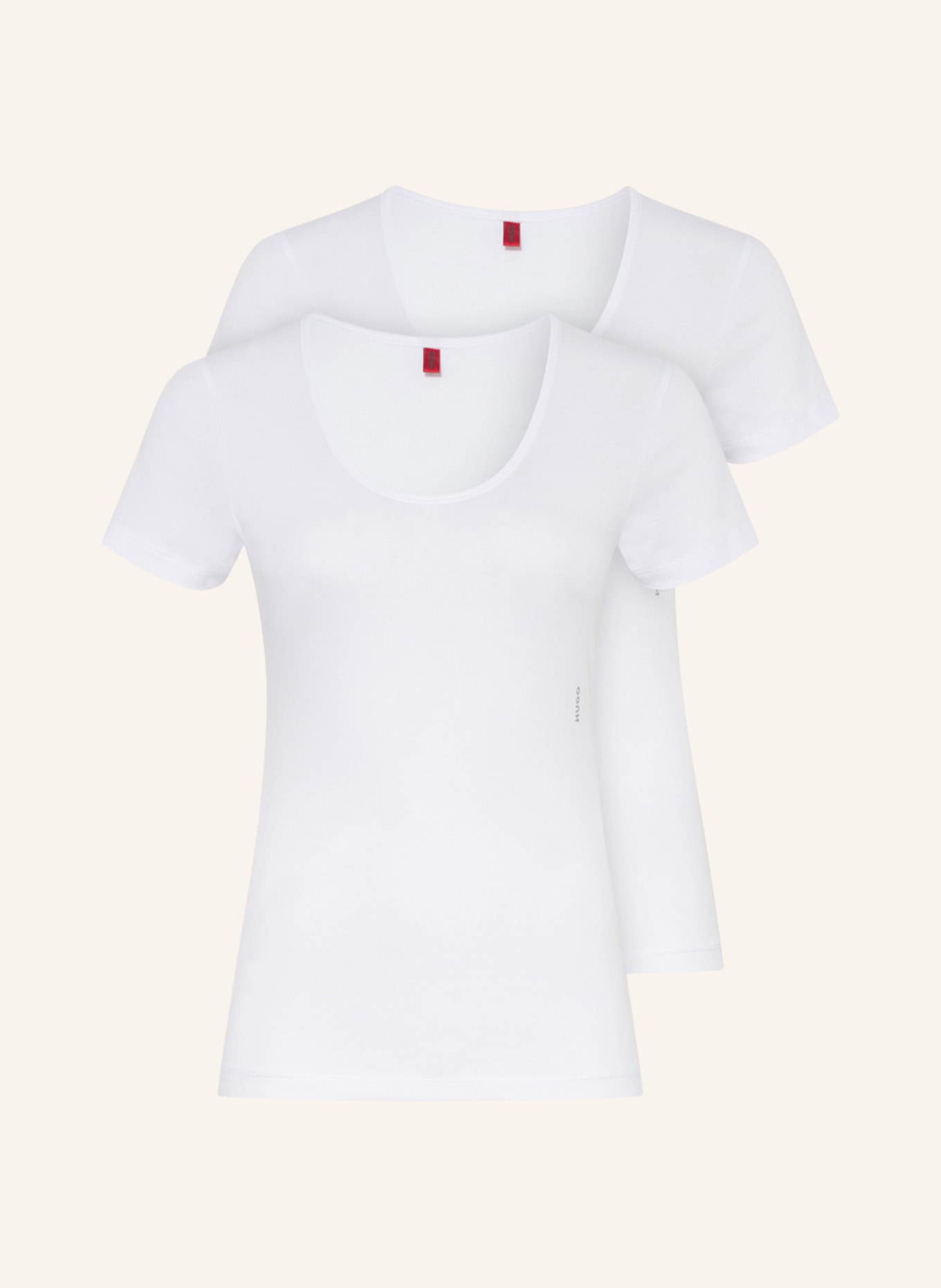 HUGO 2-pack T-shirts , Color: WHITE (Image 1)