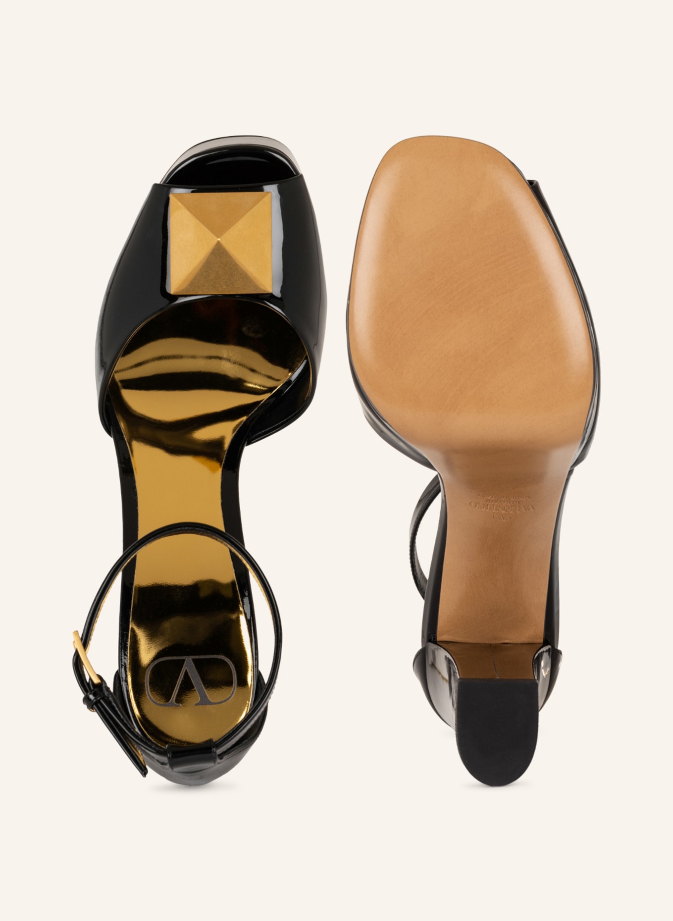 VALENTINO GARAVANI Peep-toe shoes ONE STUD, Color: BLACK (Image 5)