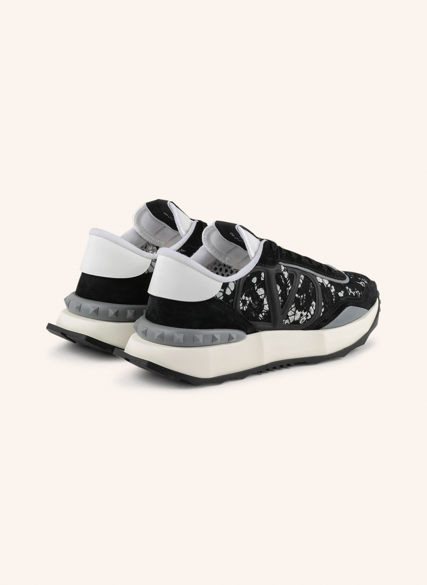VALENTINO GARAVANI Sneakers V-LOGO, Color: BLACK/ LIGHT GRAY/ WHITE (Image 2)